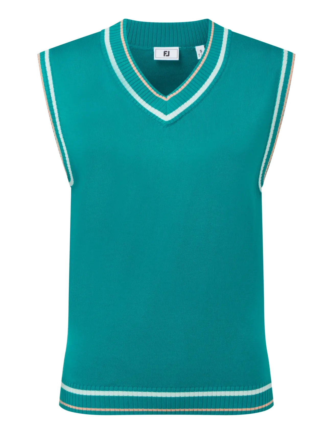 FootJoy Sweater Tank - Vis alt - TILE BLUE / green