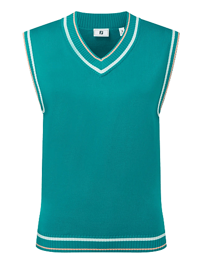 FootJoy Sweater Tank - Kleidung - TILE BLUE / green