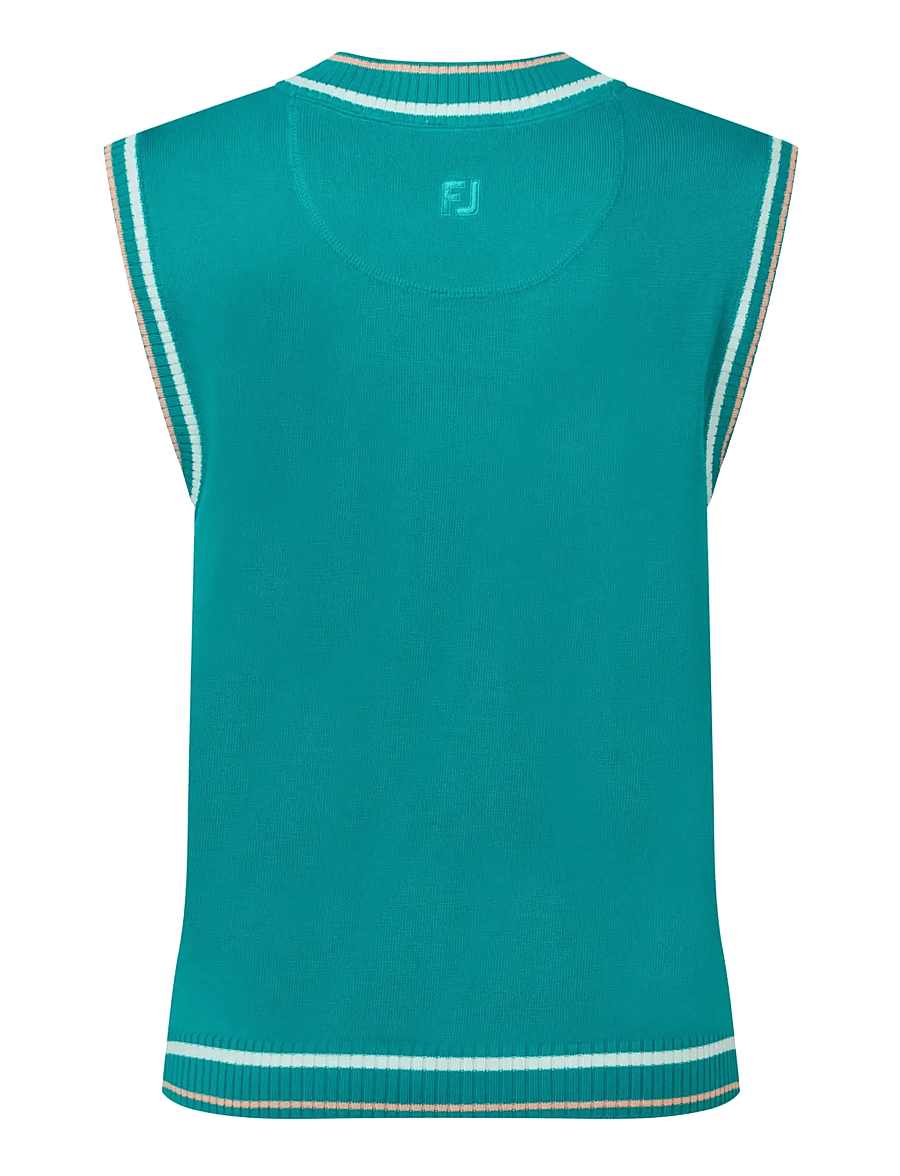 FootJoy - Sweater Tank - Õueriided - tile blue - 2