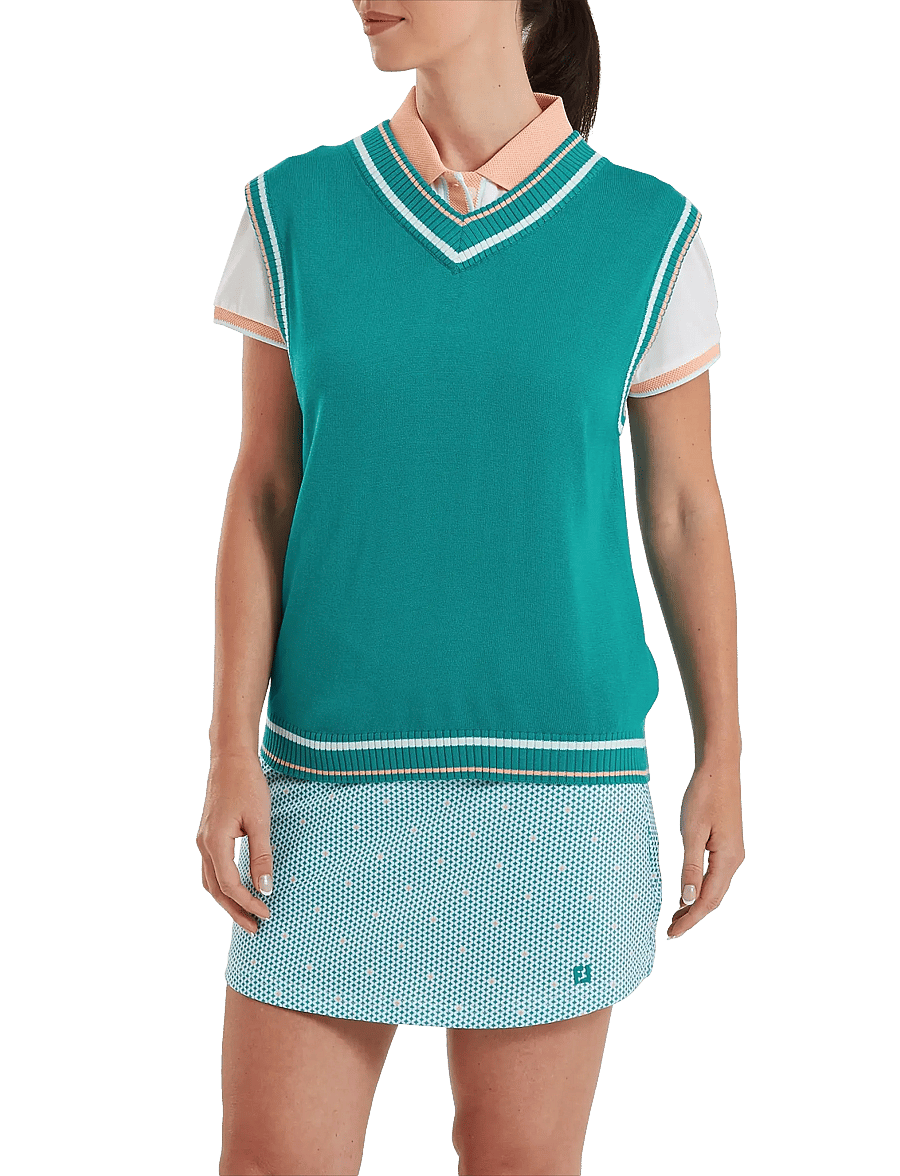 FootJoy - Sweater Tank - Õueriided - tile blue - 0