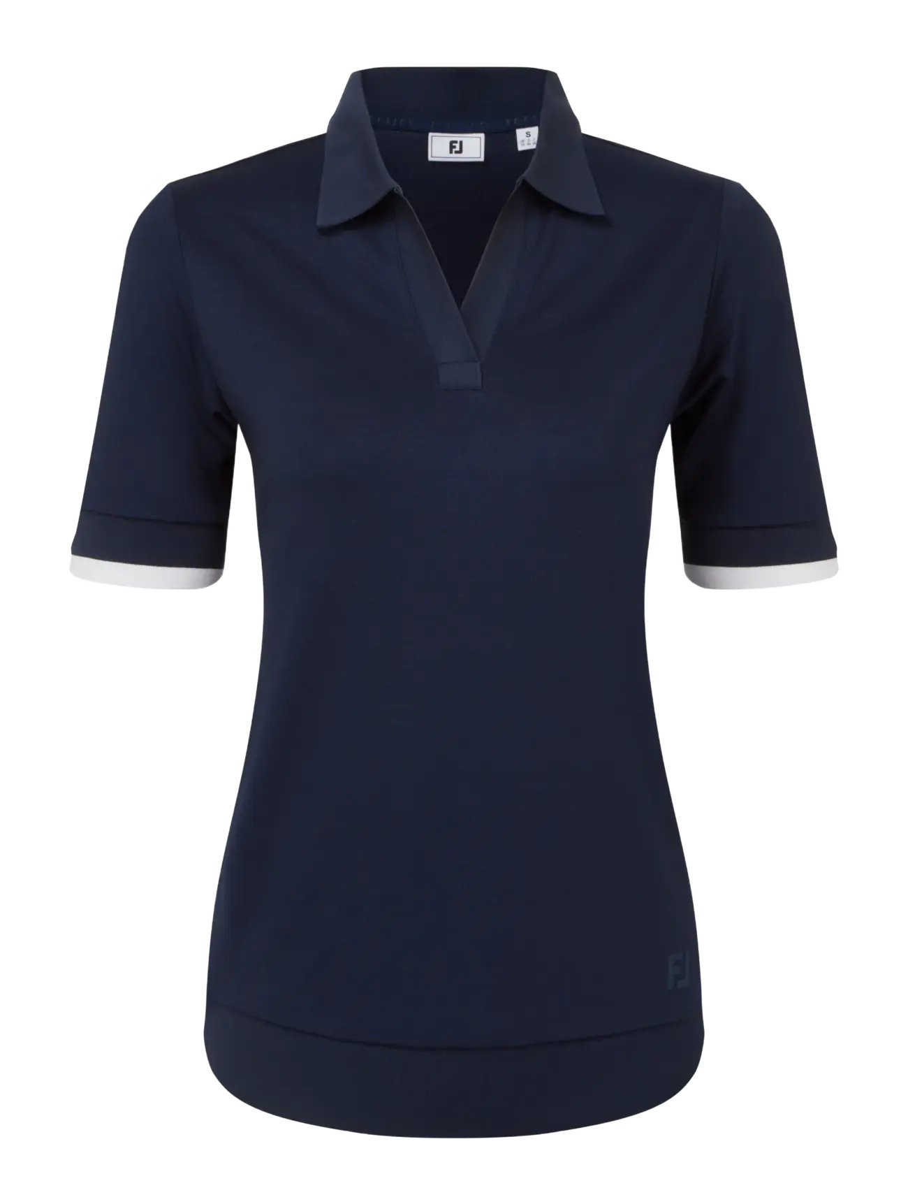 FootJoy Texture Knit Polo - Vis alt - NAVY / WHITE / navy