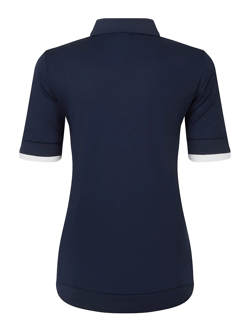 FootJoy - Texture Knit Polo - toppar & t-shirts - navy / white - 2