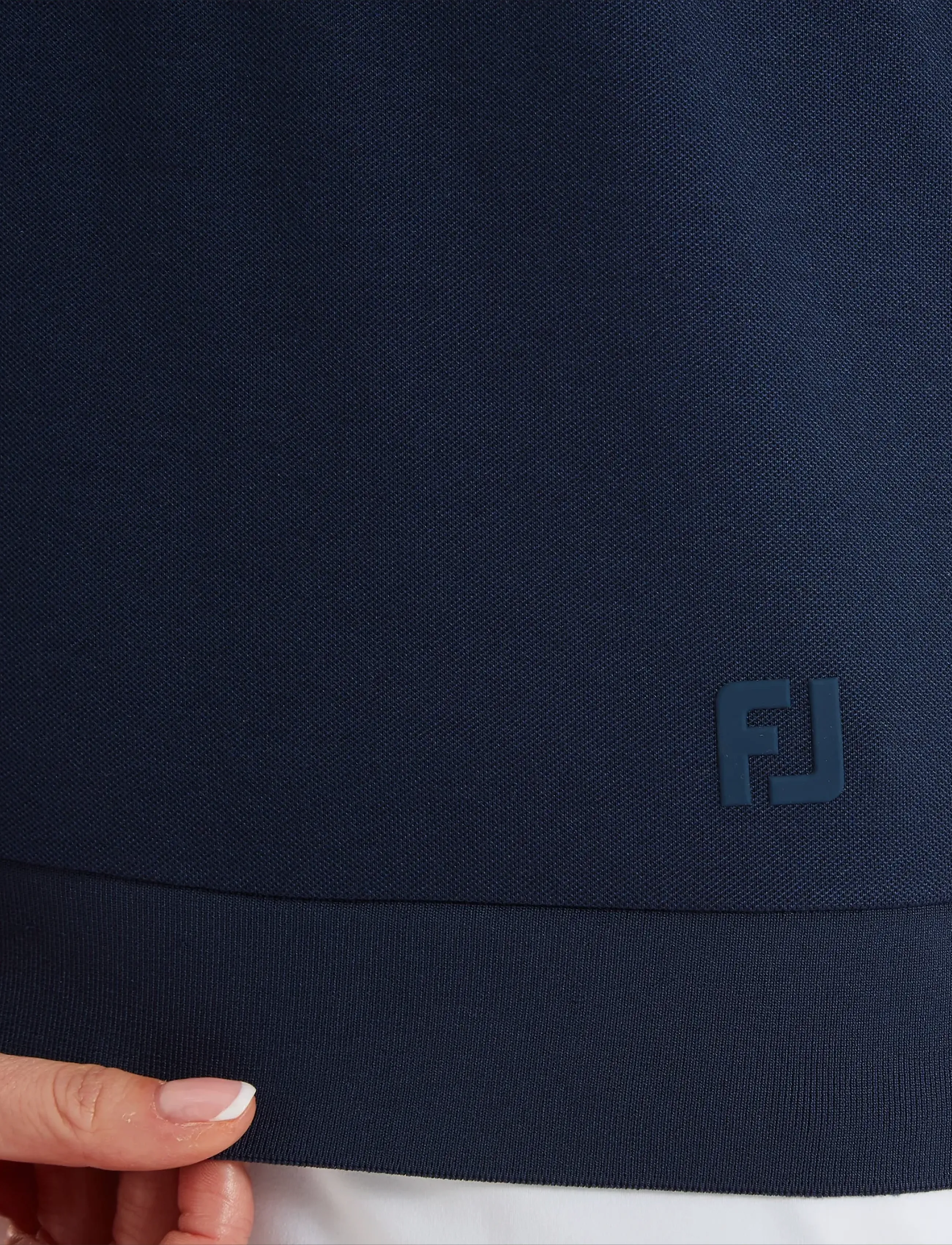 FootJoy - Texture Knit Polo - toppe & t-shirts - navy / white - 4
