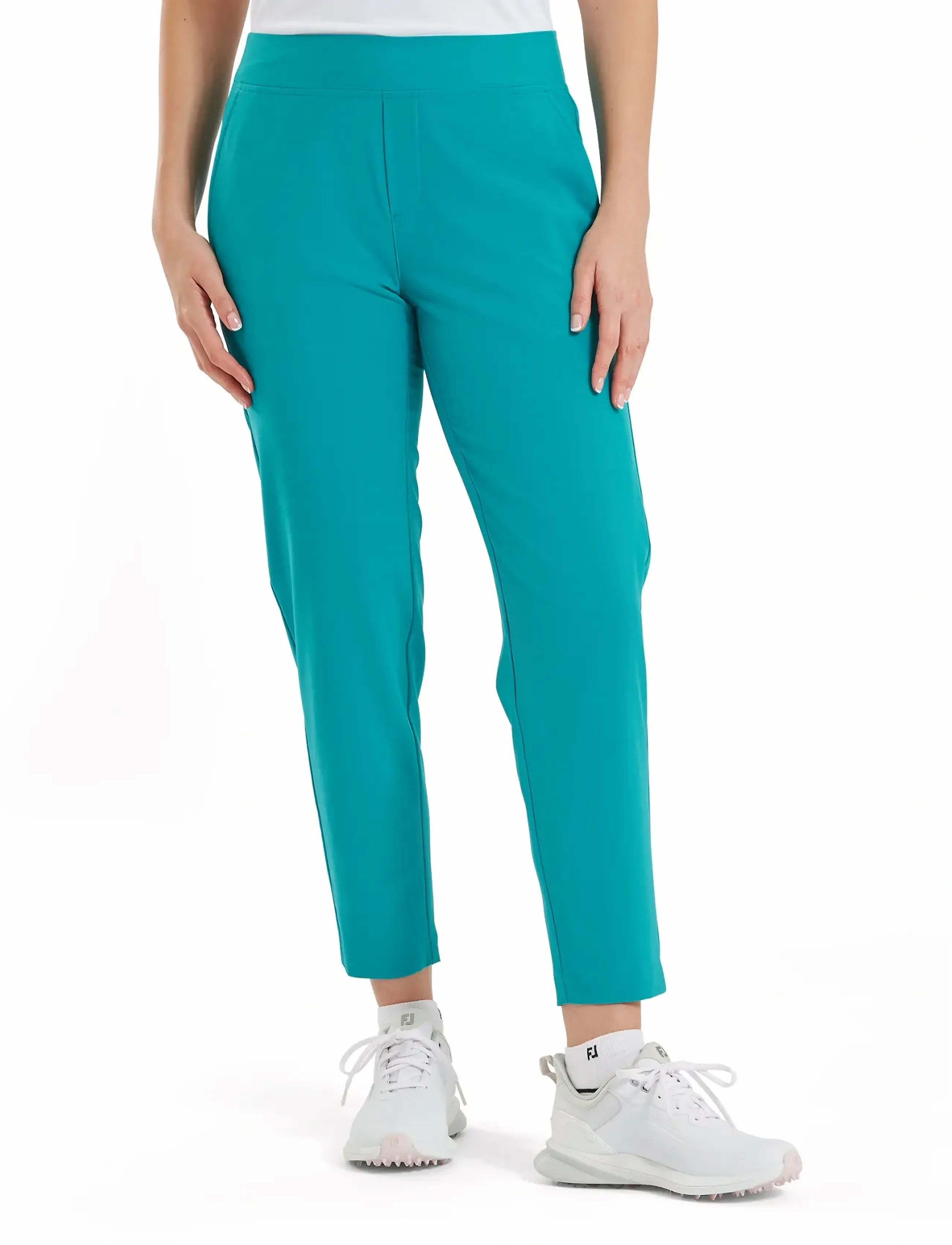 FootJoy Lightweight Cropped Pant, M, Blue, Sport Pants > Sport Golf Pants, Dame