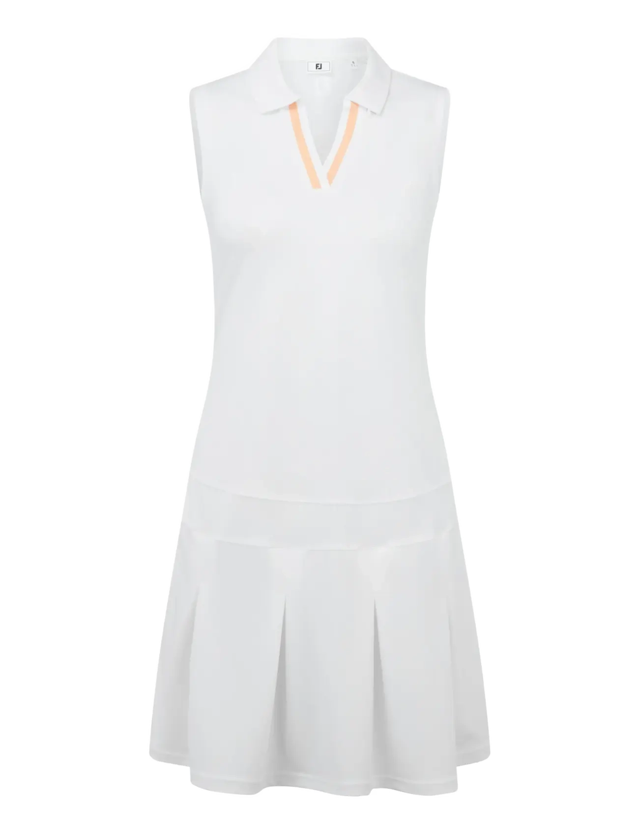 FootJoy Pleated Dress - Vis alt - WHITE / DESERT PEACH / white