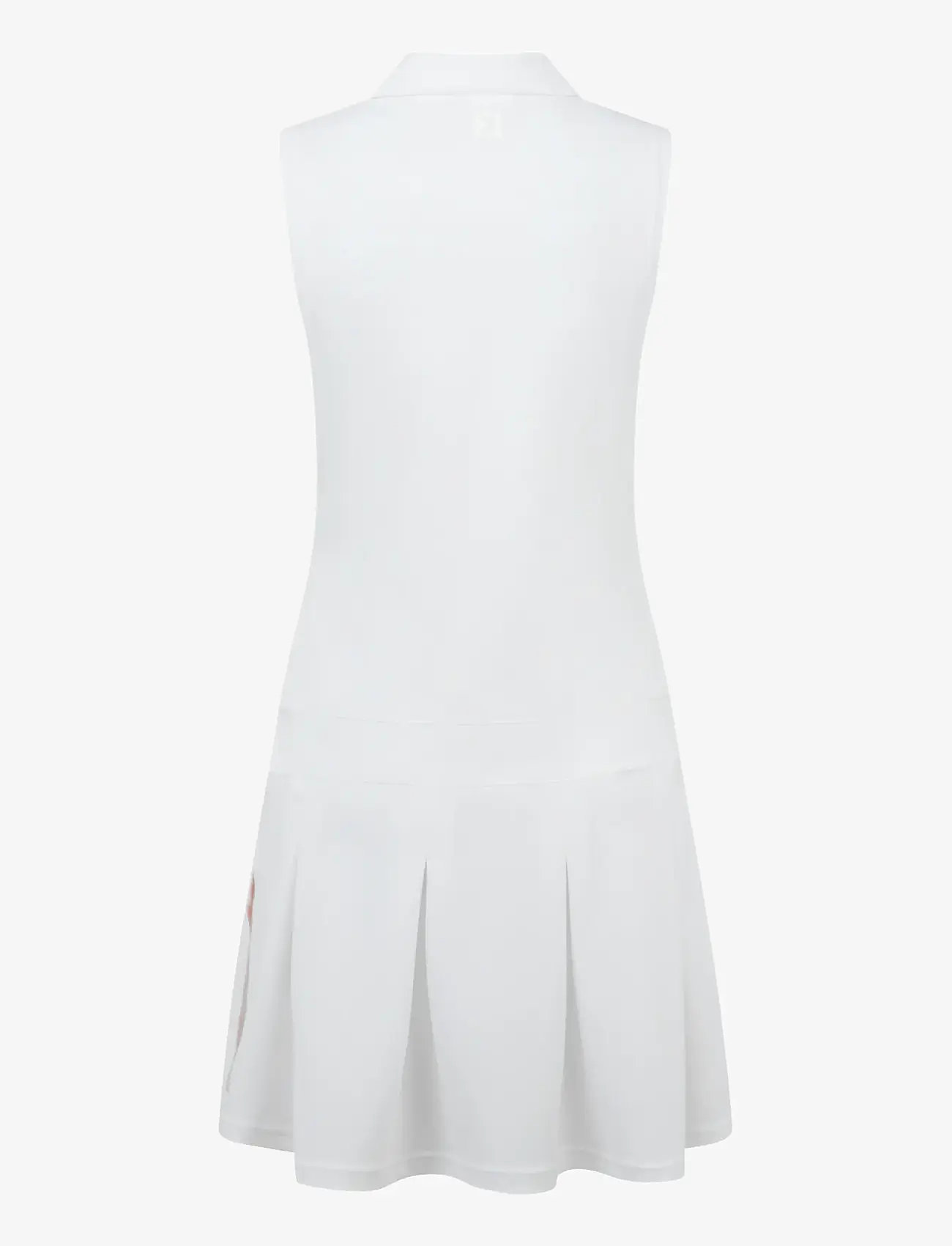 FootJoy - Pleated Dress - kleider & röcke - white / desert peach - 2
