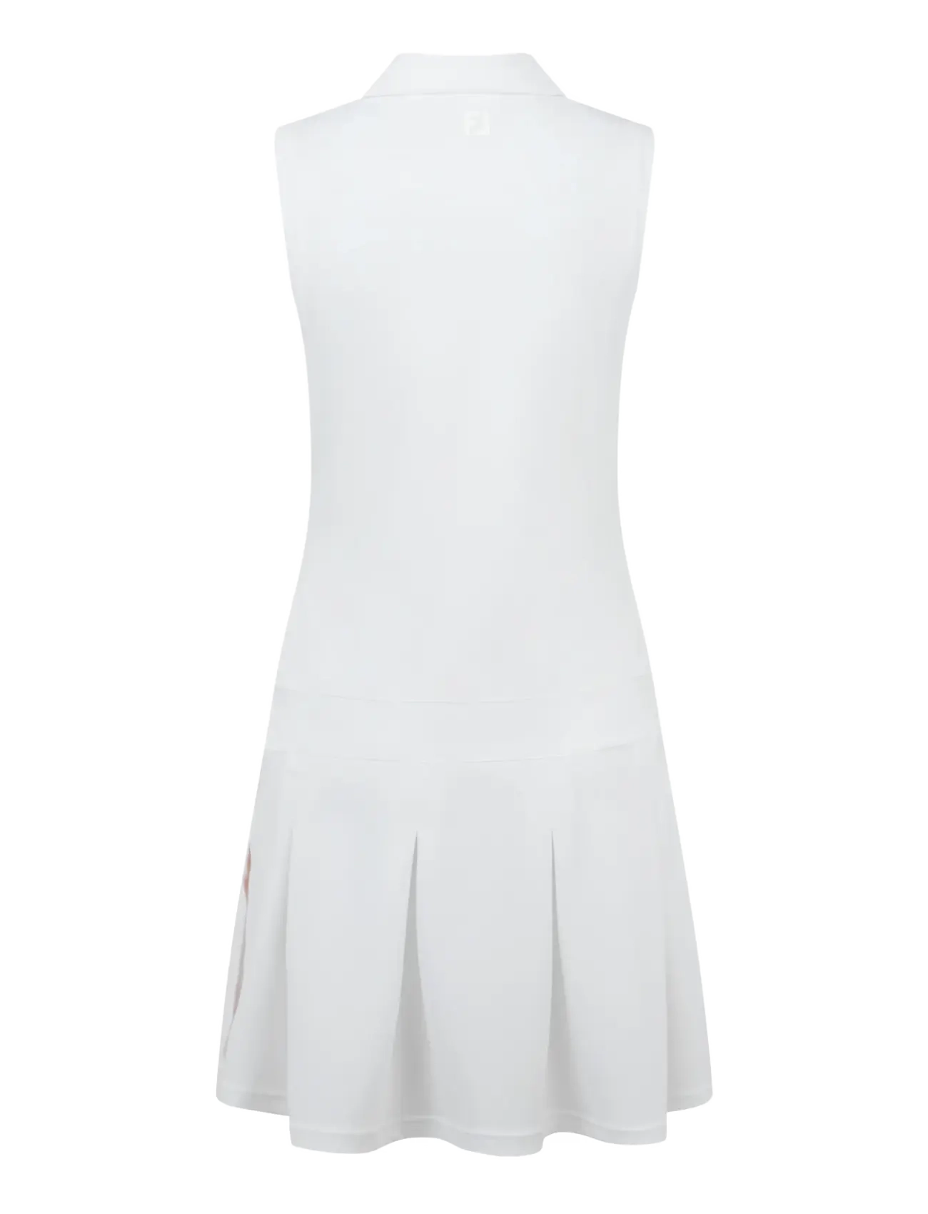 FootJoy - Pleated Dress - dresses - white / desert peach - 2