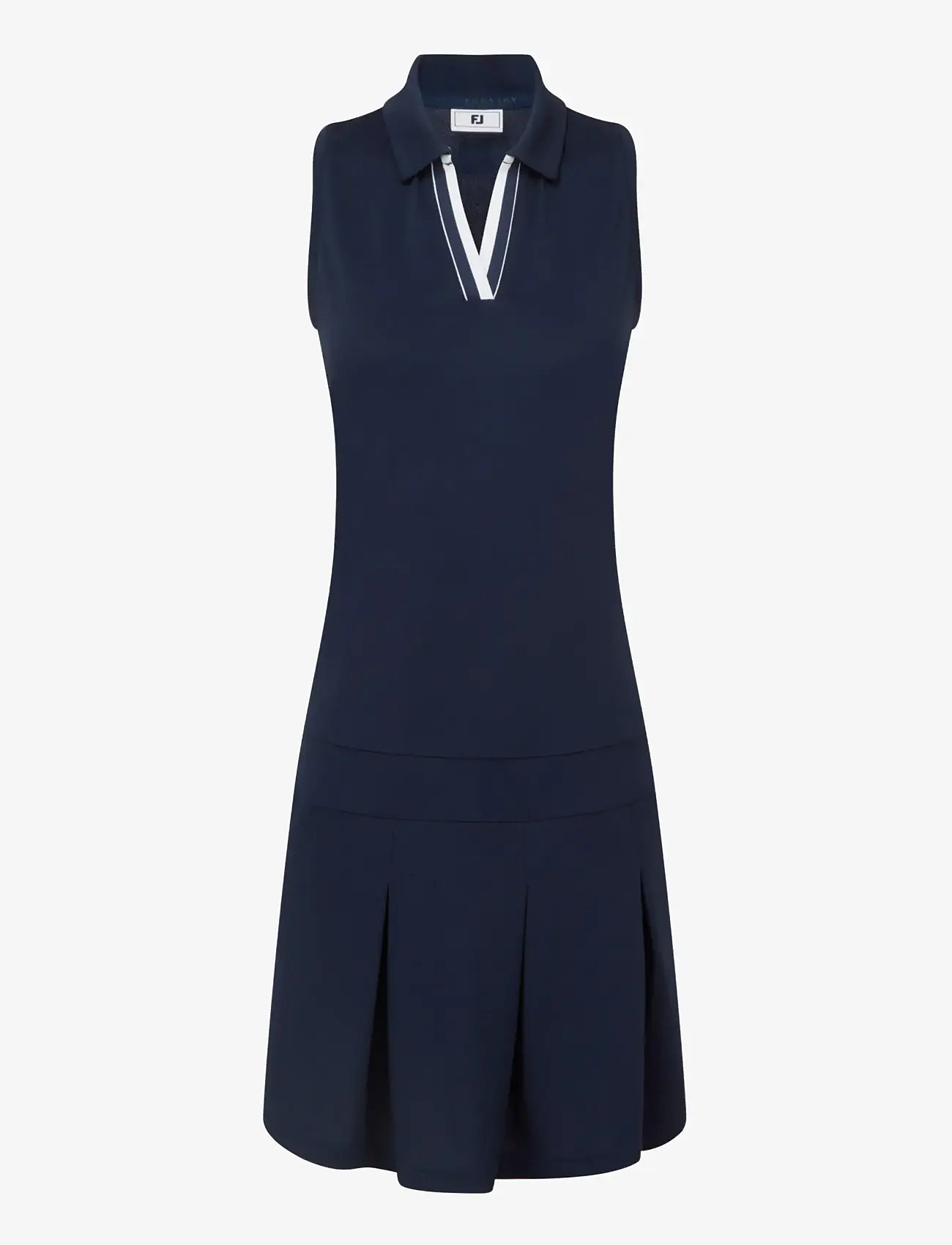 FootJoy - Pleated Dress - klänningar & kjolar - navy / white - 1