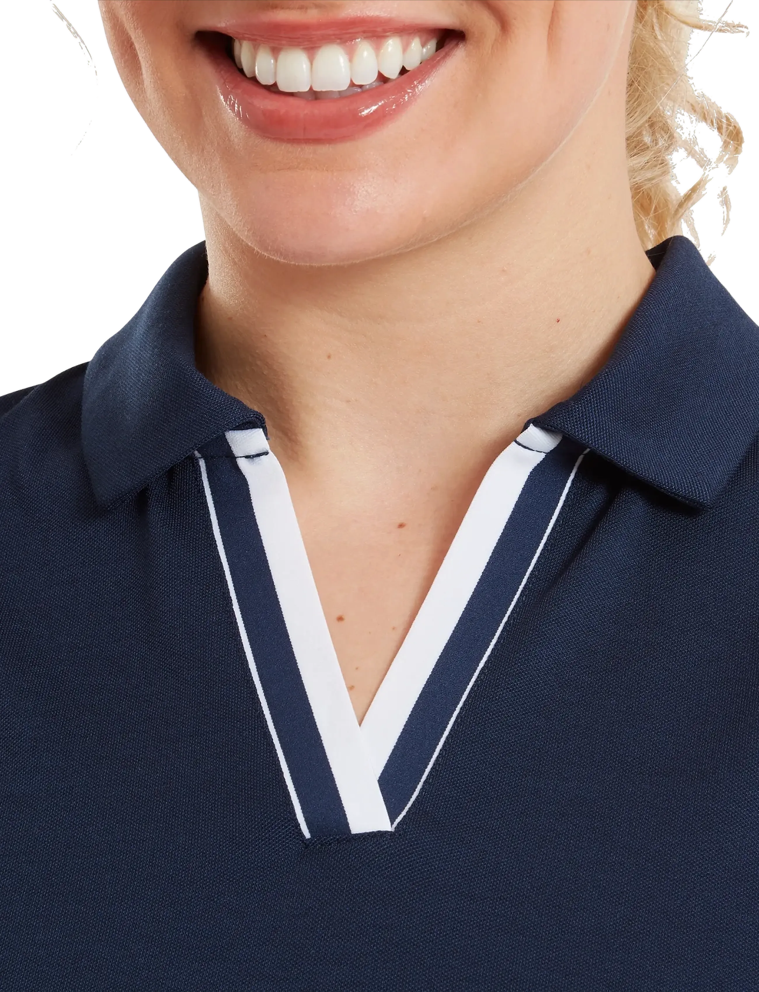 FootJoy - Pleated Dress - kleider & röcke - navy / white - 4