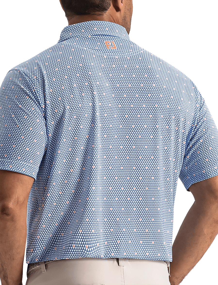 FootJoy - Order Geometric Lisle - oberteile & t-shirts - white / riviera / peach - 3