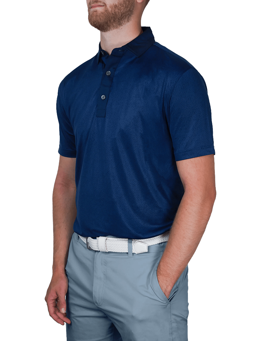 FootJoy - Tailor Texture Lisle - oberteile & t-shirts - navy tonal - 0