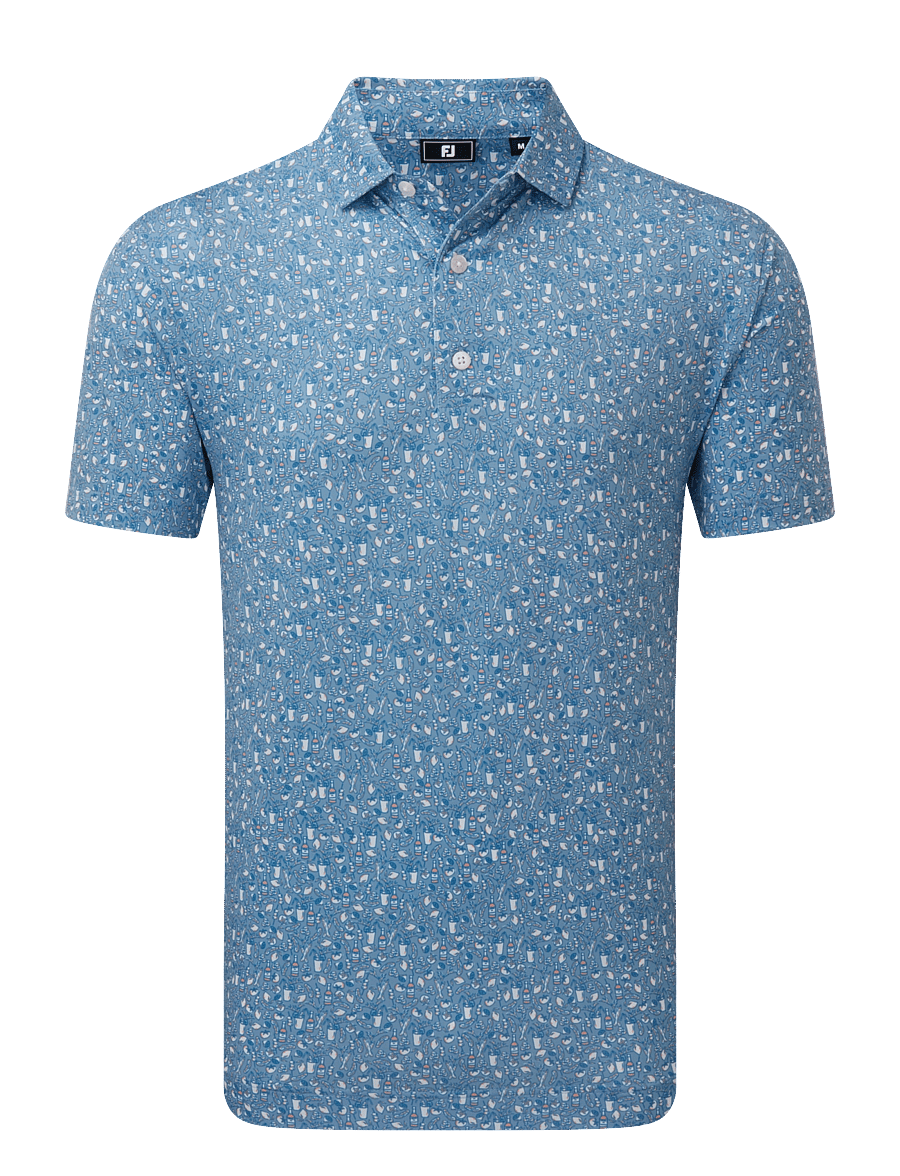 FootJoy - Bloody Mary Lisle - oberteile & t-shirts - riviera / peach / white / riviera - 1