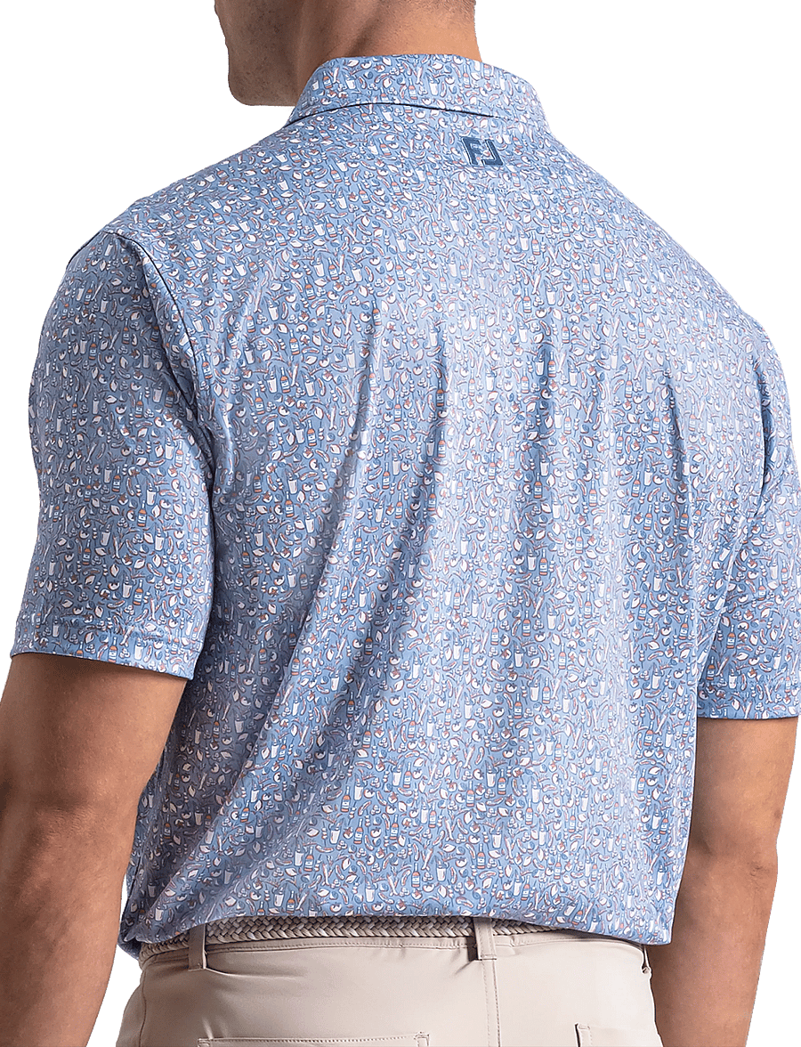 FootJoy - Bloody Mary Lisle - oberteile & t-shirts - riviera / peach / white / riviera - 3