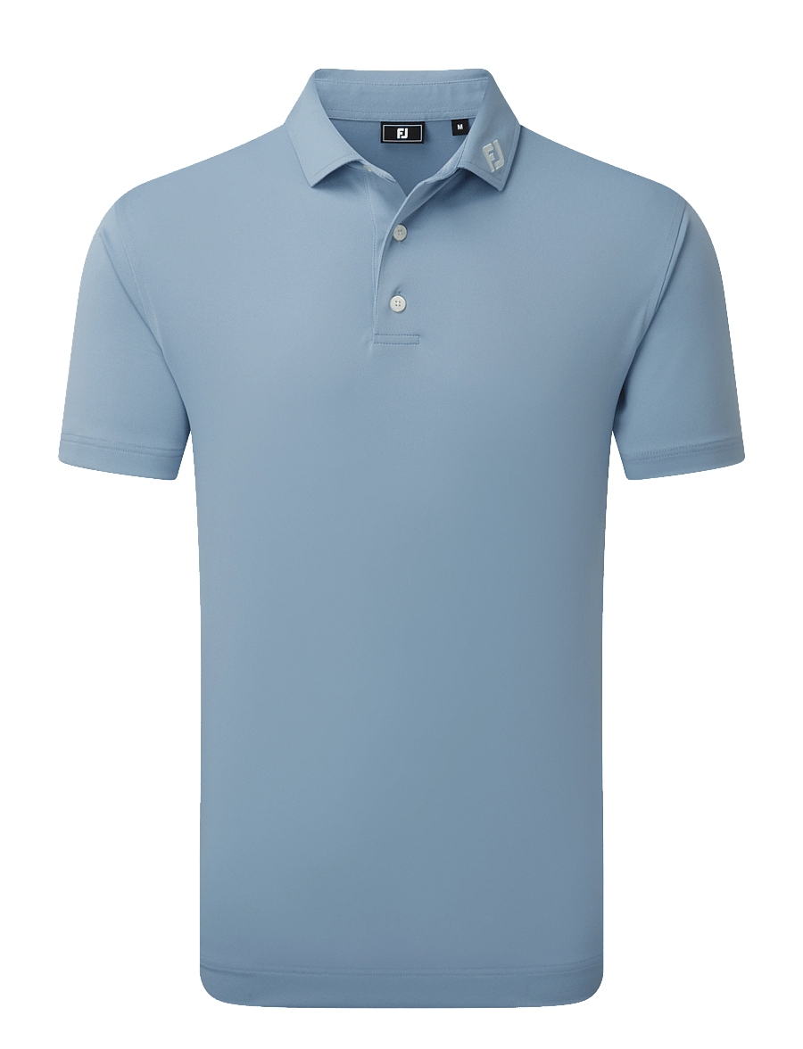FootJoy - Stretch Pique Solid - oberteile & t-shirts - blue - 1