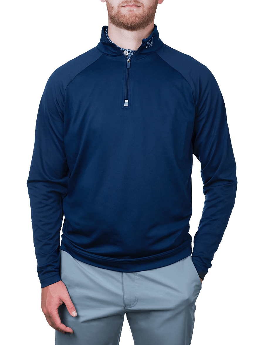 FootJoy - Raglan H Block Chill-Out - langarmshirts - navy - 0