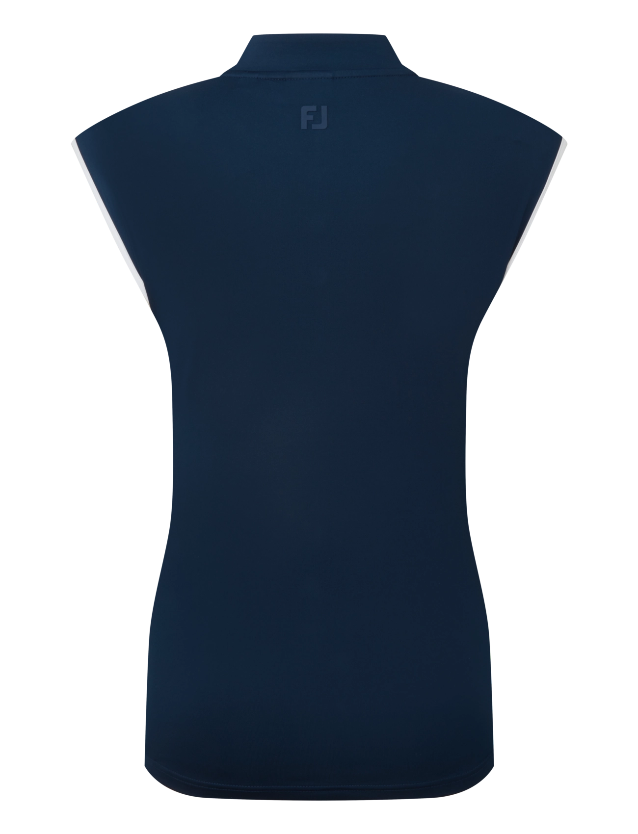 FootJoy - Mock Neck Snap Polo - oberteile & t-shirts - navy / white - 1