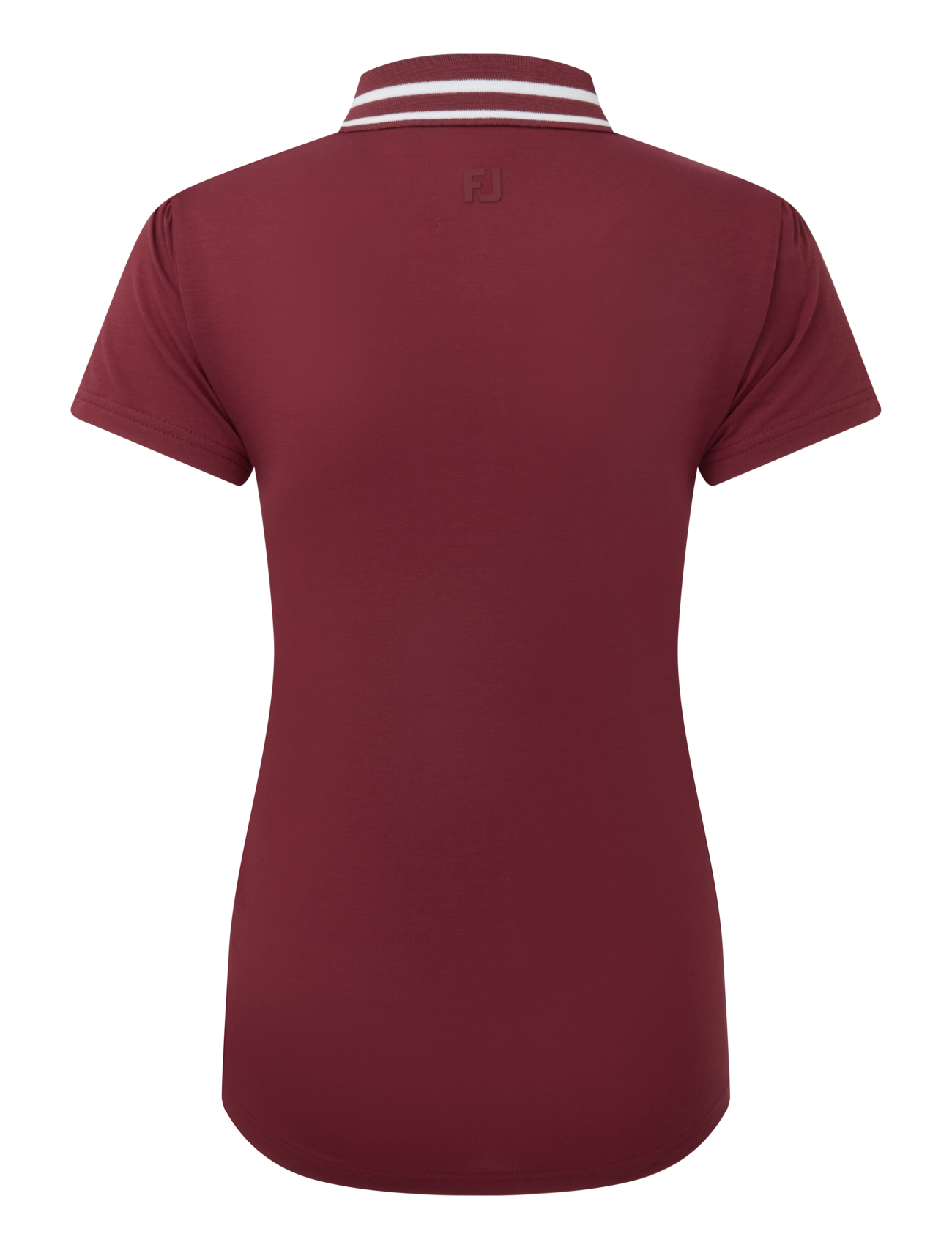 FootJoy - Loop Button Polo - oberteile & t-shirts - cranberry / white - 2
