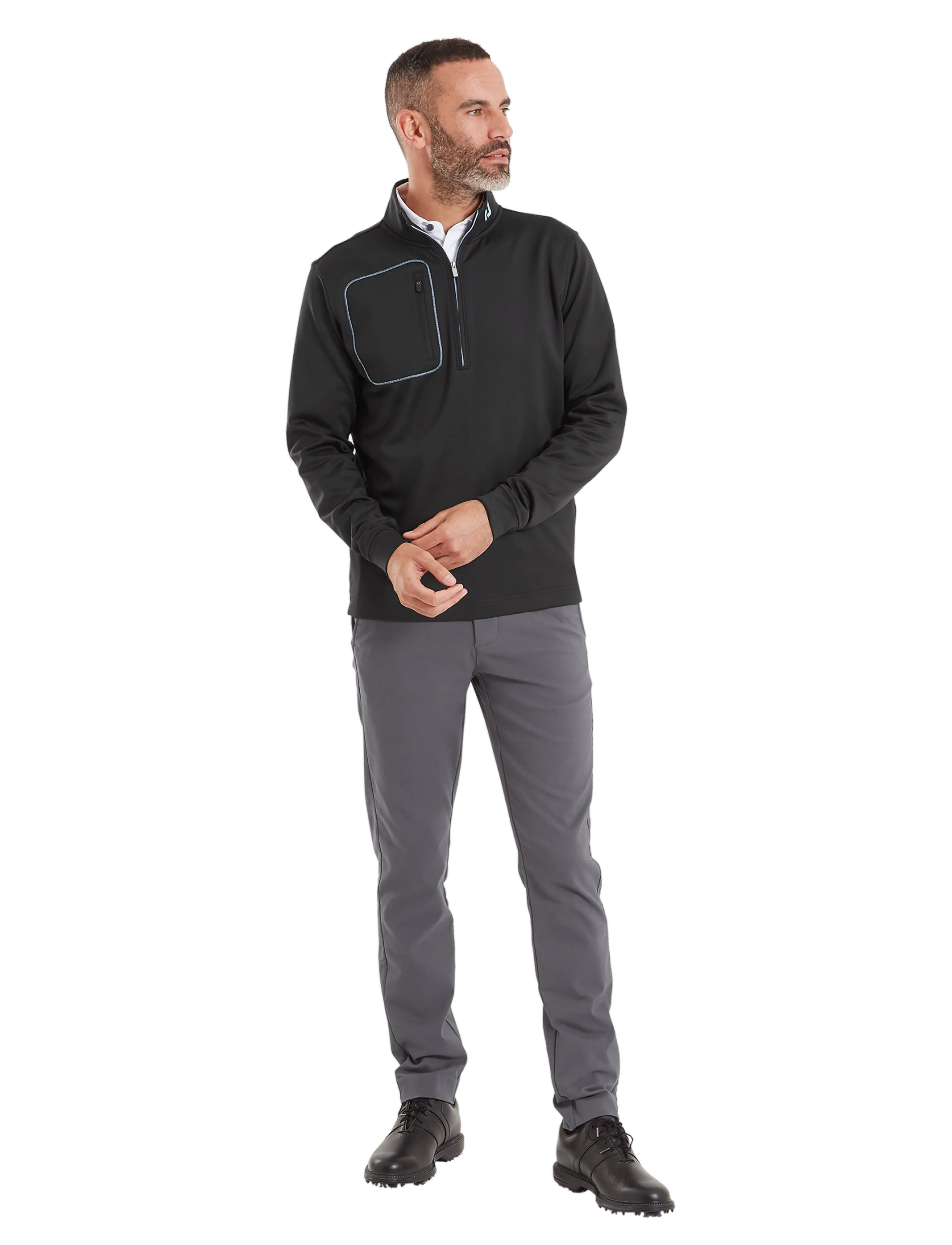 FootJoy - TS Texture Midlayer - fleece & midlayer - black - 4