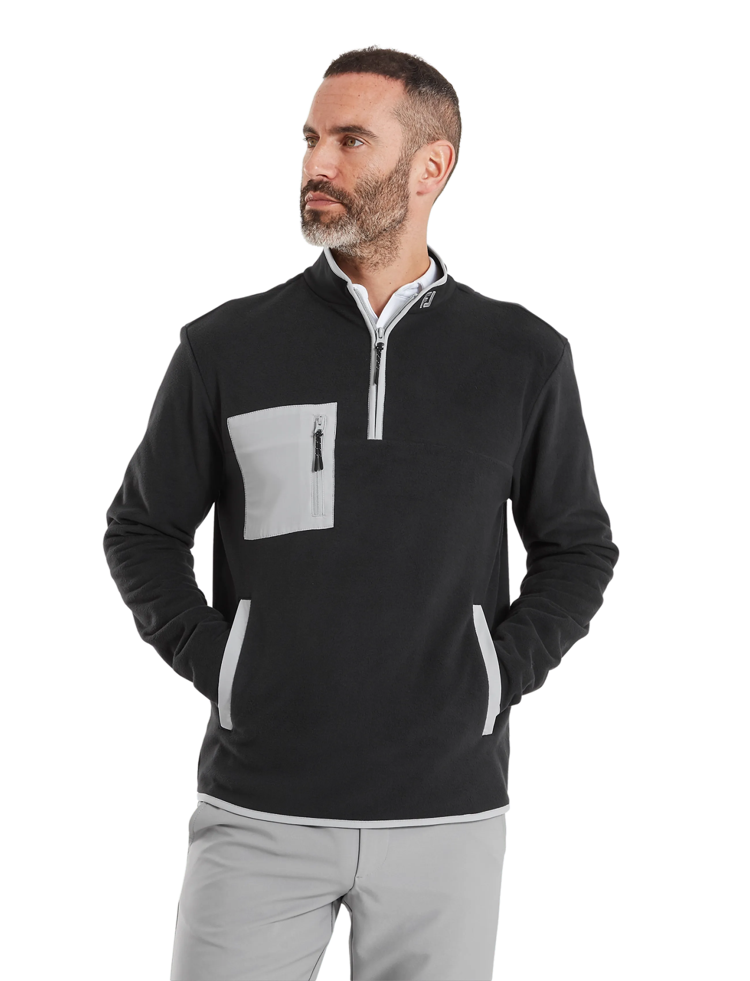 FootJoy - Polar Fleece Chill-Out - fleeces & midlayers - black / grey - 3