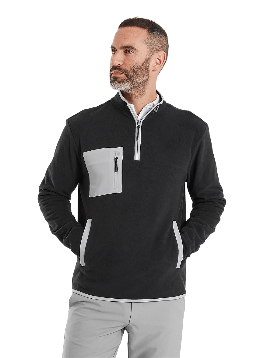 FootJoy - Polar Fleece Chill-Out - fleeces & midlayers - black / grey - 3