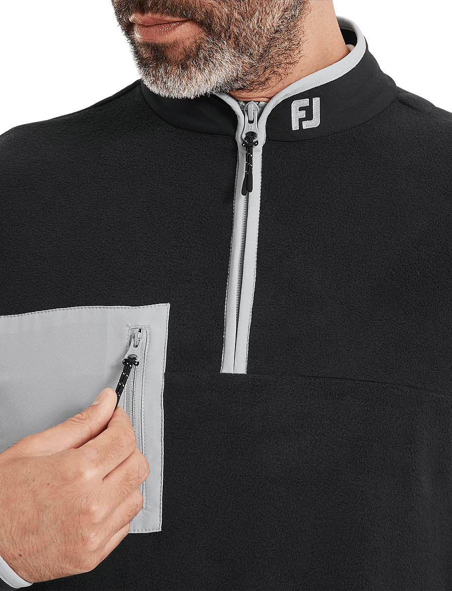FootJoy - Polar Fleece Chill-Out - fleeces & midlayers - black / grey - 4