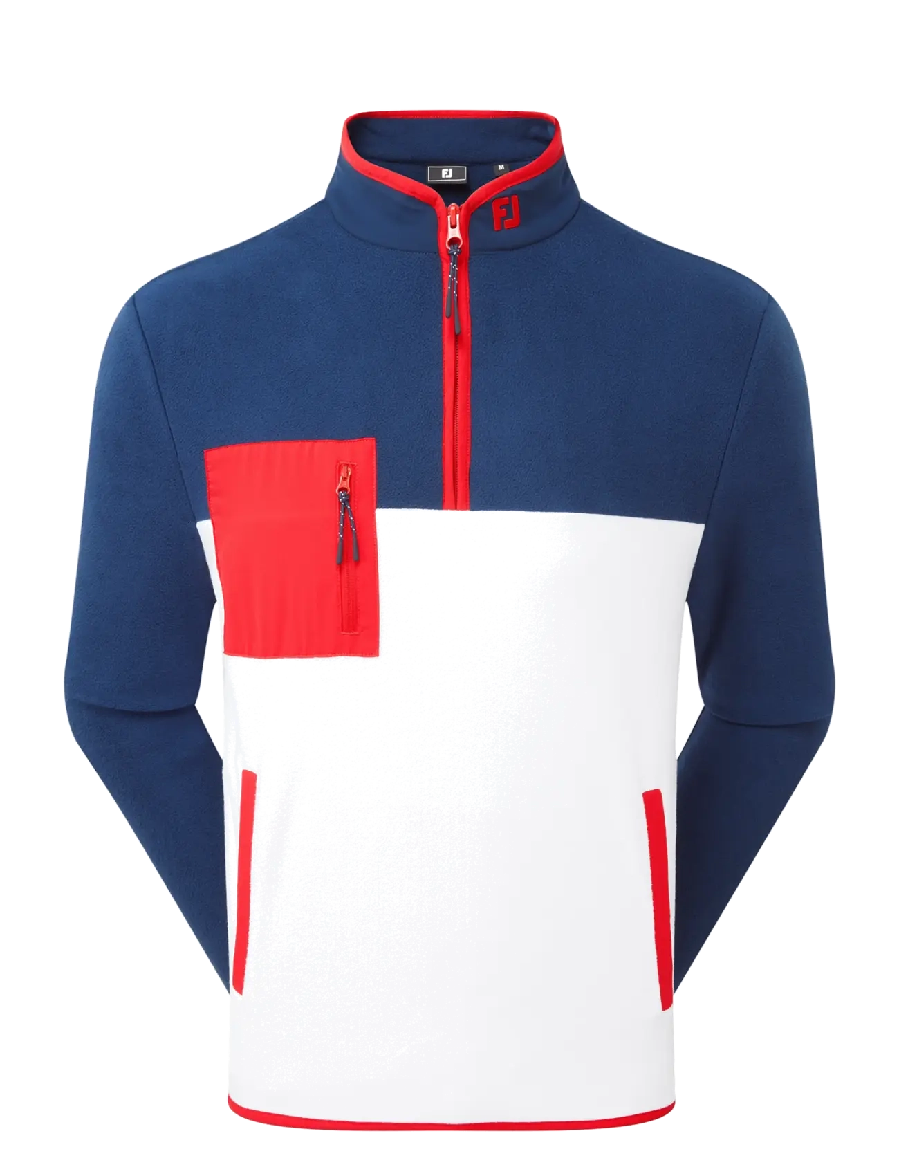 FootJoy Polar Fleece Chill-Out - Teddy sweaters - NAVY / WHITE / RED / navy
