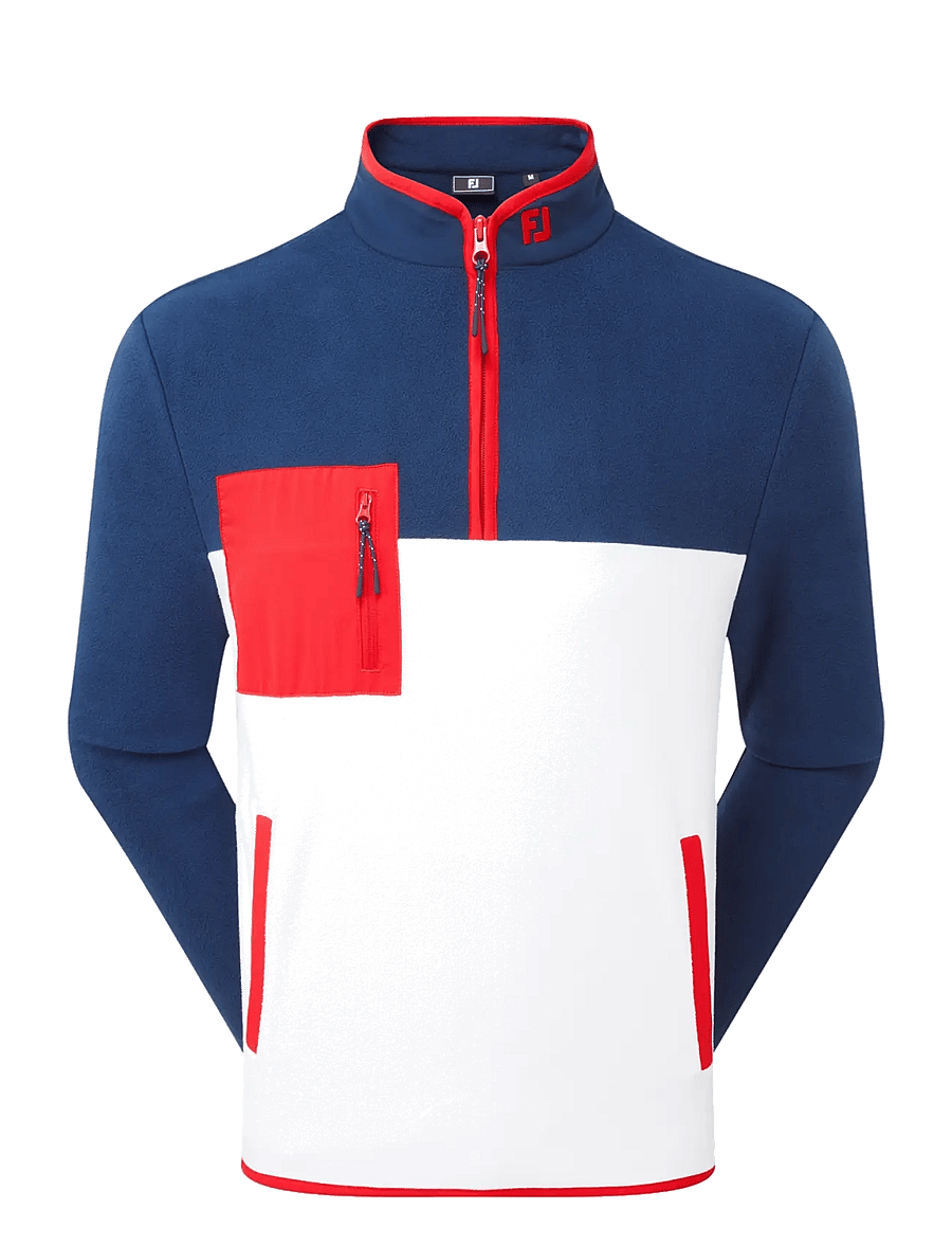 FootJoy - Polar Fleece Chill-Out - fleeces & midlayers - navy / white / red - 1
