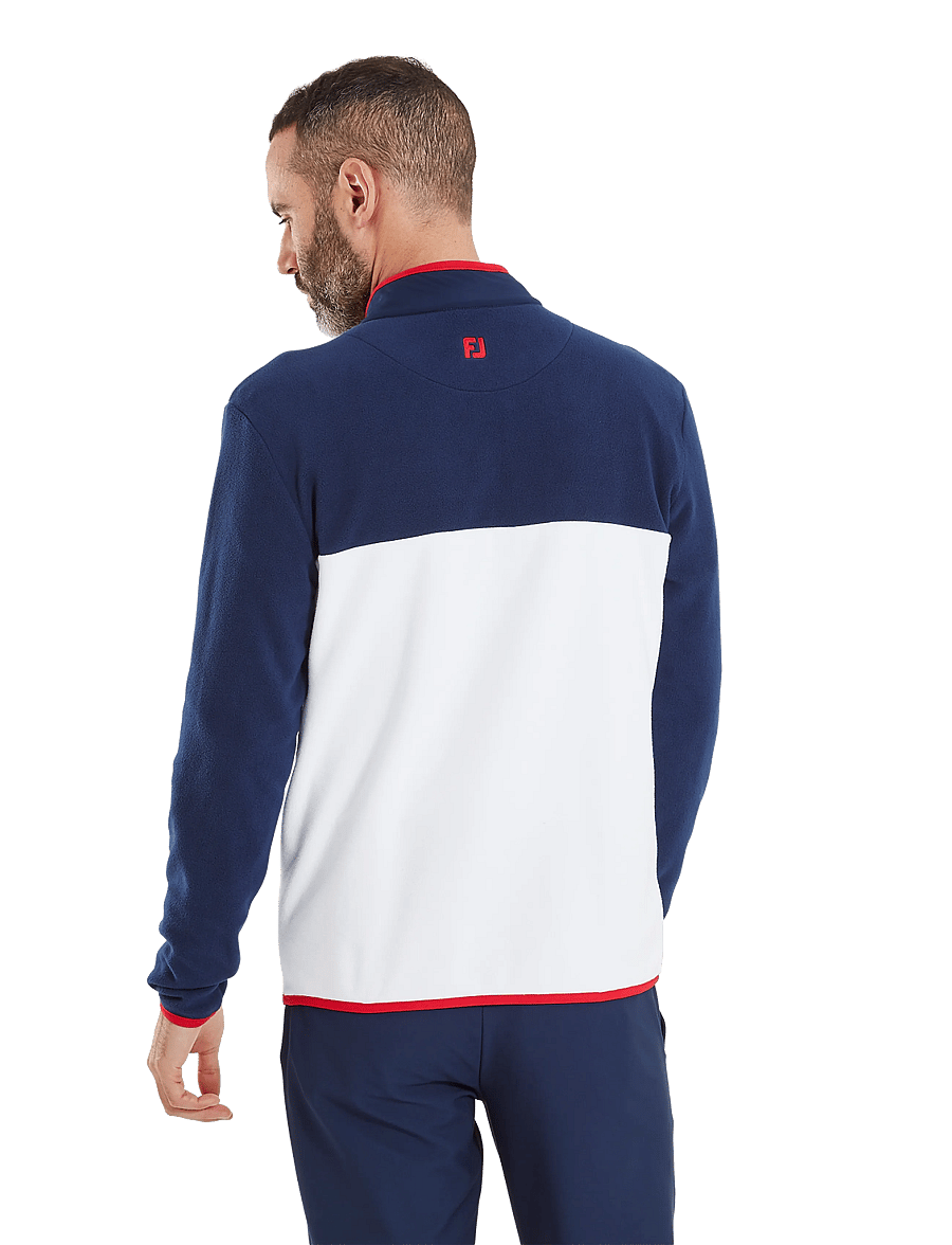 FootJoy - Polar Fleece Chill-Out - fleeces & midlayers - navy / white / red - 3