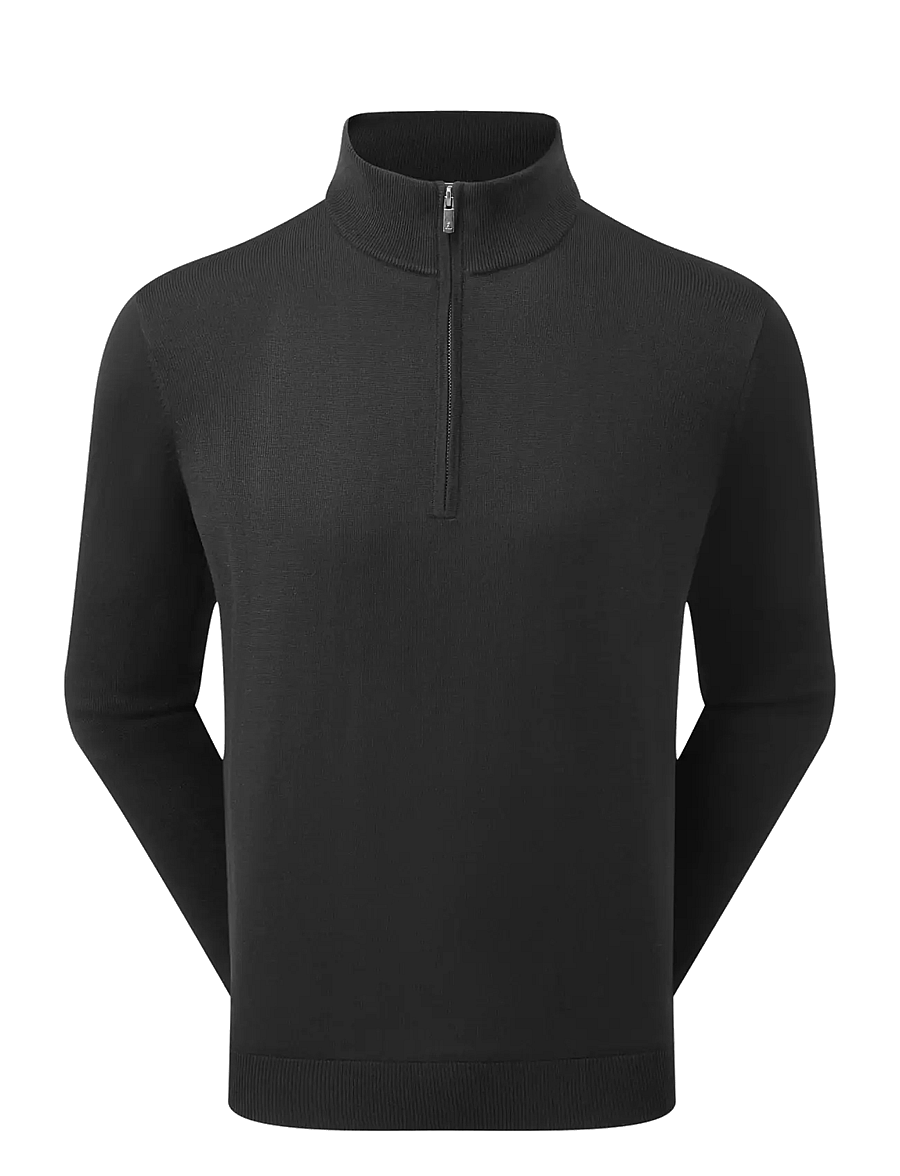 FootJoy - drirelease Half-Zip Lined Sweater - flíspeysur og millilög - black - 1