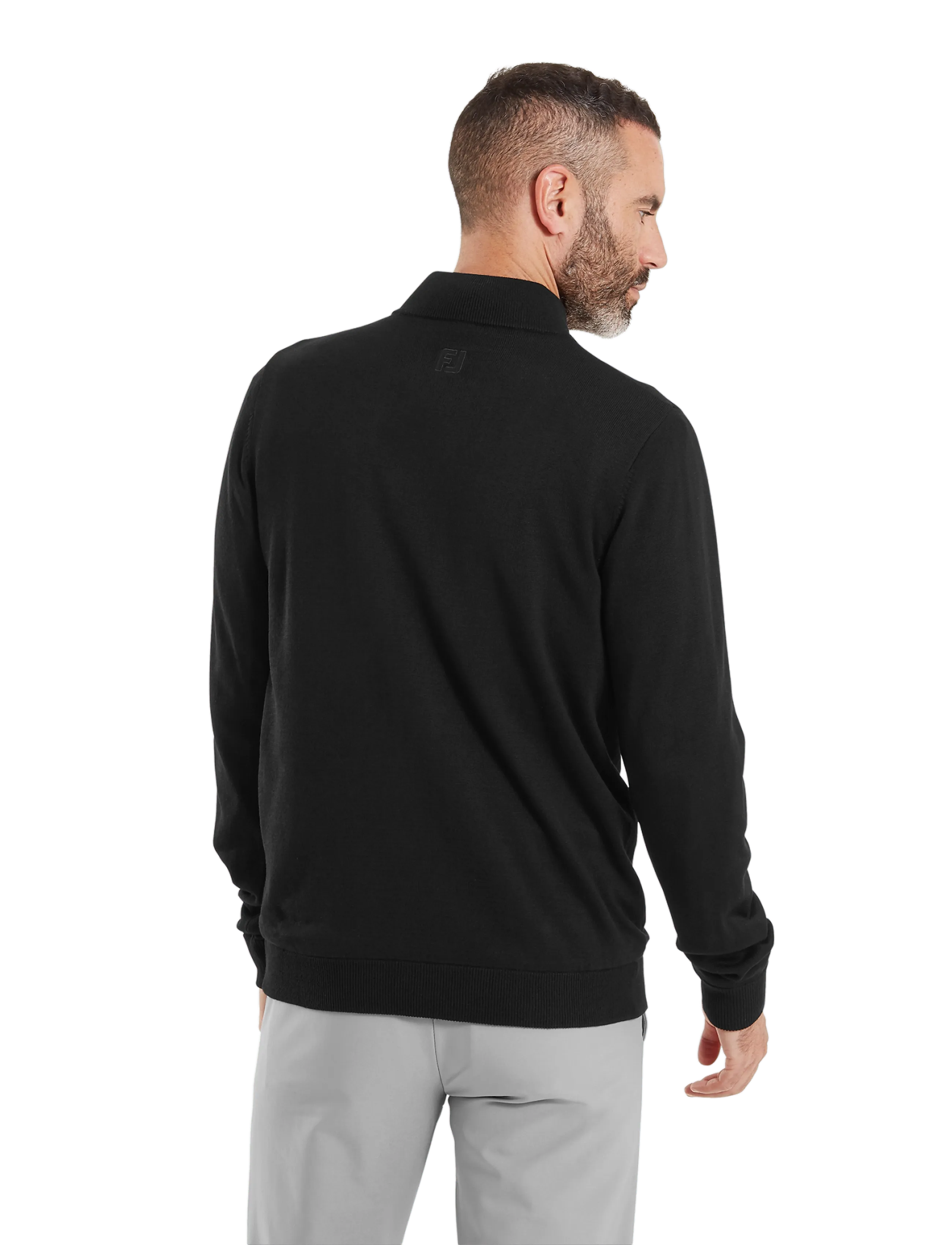 FootJoy - drirelease Half-Zip Lined Sweater - flíspeysur og millilög - black - 3