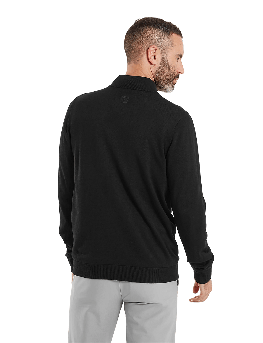 FootJoy - drirelease Half-Zip Lined Sweater - flíspeysur og millilög - black - 3