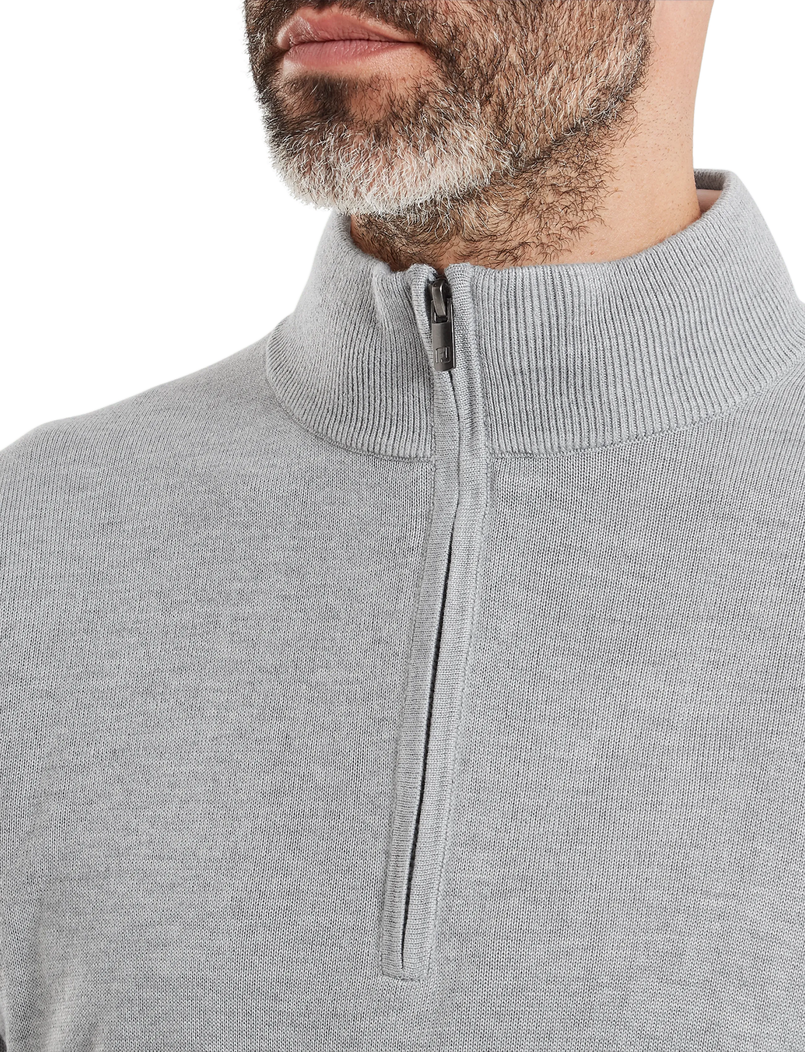 FootJoy - drirelease Half-Zip Lined Sweater - flíspeysur og millilög - heather grey - 4