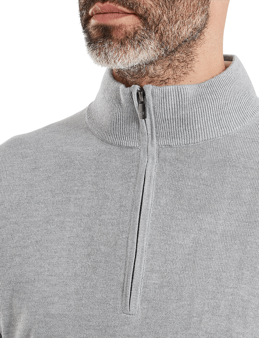 FootJoy - drirelease Half-Zip Lined Sweater - flíspeysur og millilög - heather grey - 4