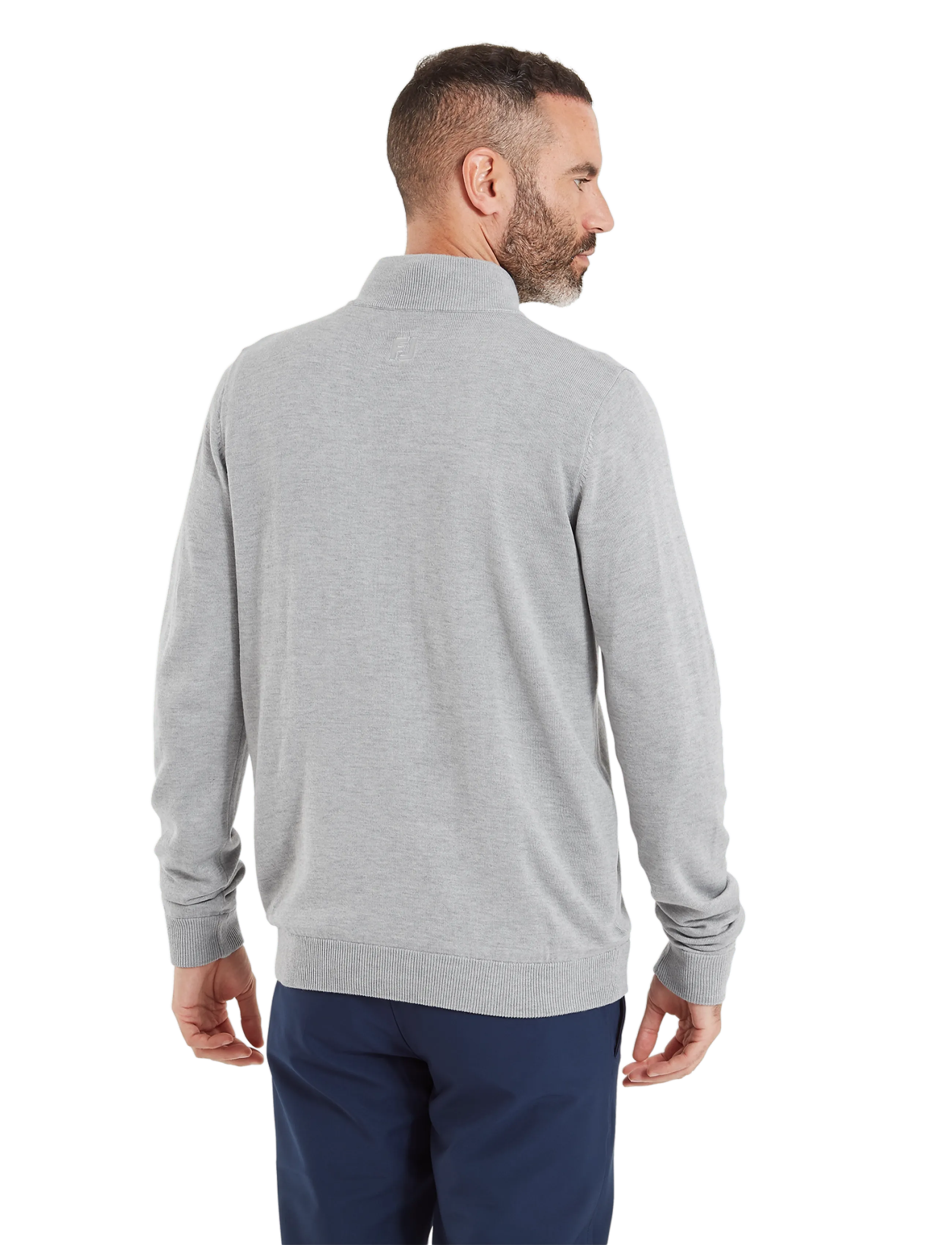 FootJoy - drirelease Half-Zip Lined Sweater - flíspeysur og millilög - heather grey - 5