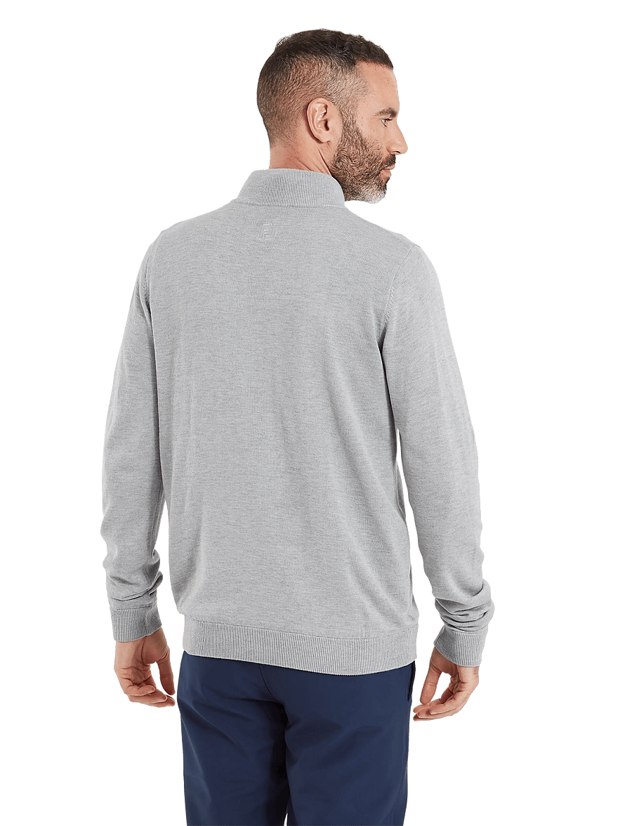 FootJoy - drirelease Half-Zip Lined Sweater - flíspeysur og millilög - heather grey - 5