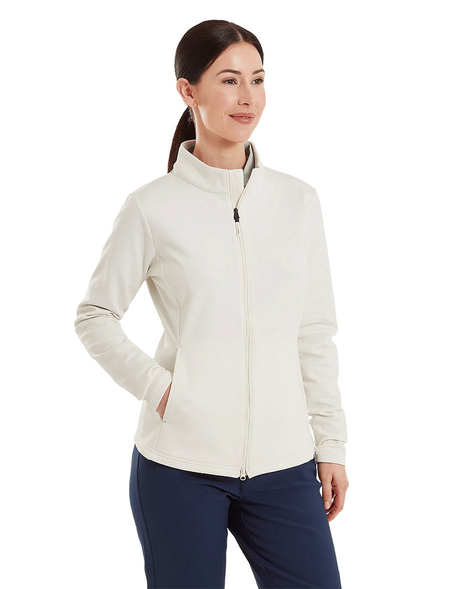 FootJoy - TS Full-Zip Midlayer - Överdelar - off white - 0