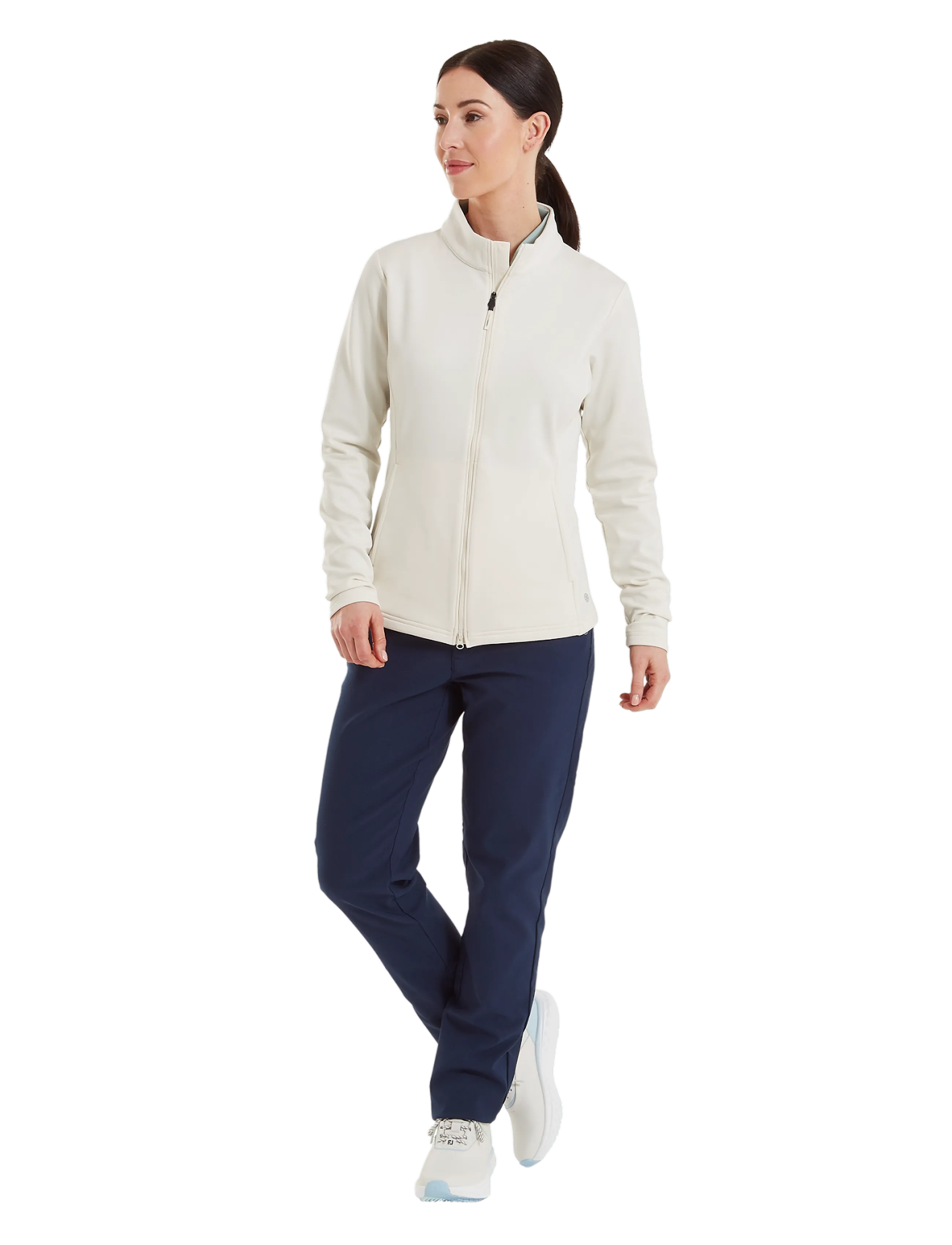 FootJoy - TS Full-Zip Midlayer - Överdelar - off white - 4
