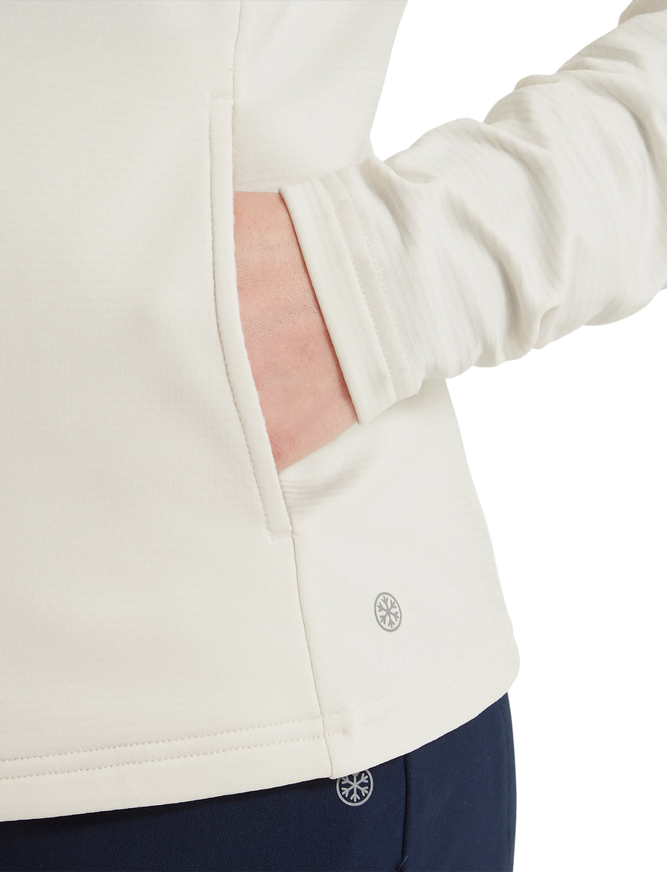 FootJoy - TS Full-Zip Midlayer - Överdelar - off white - 5