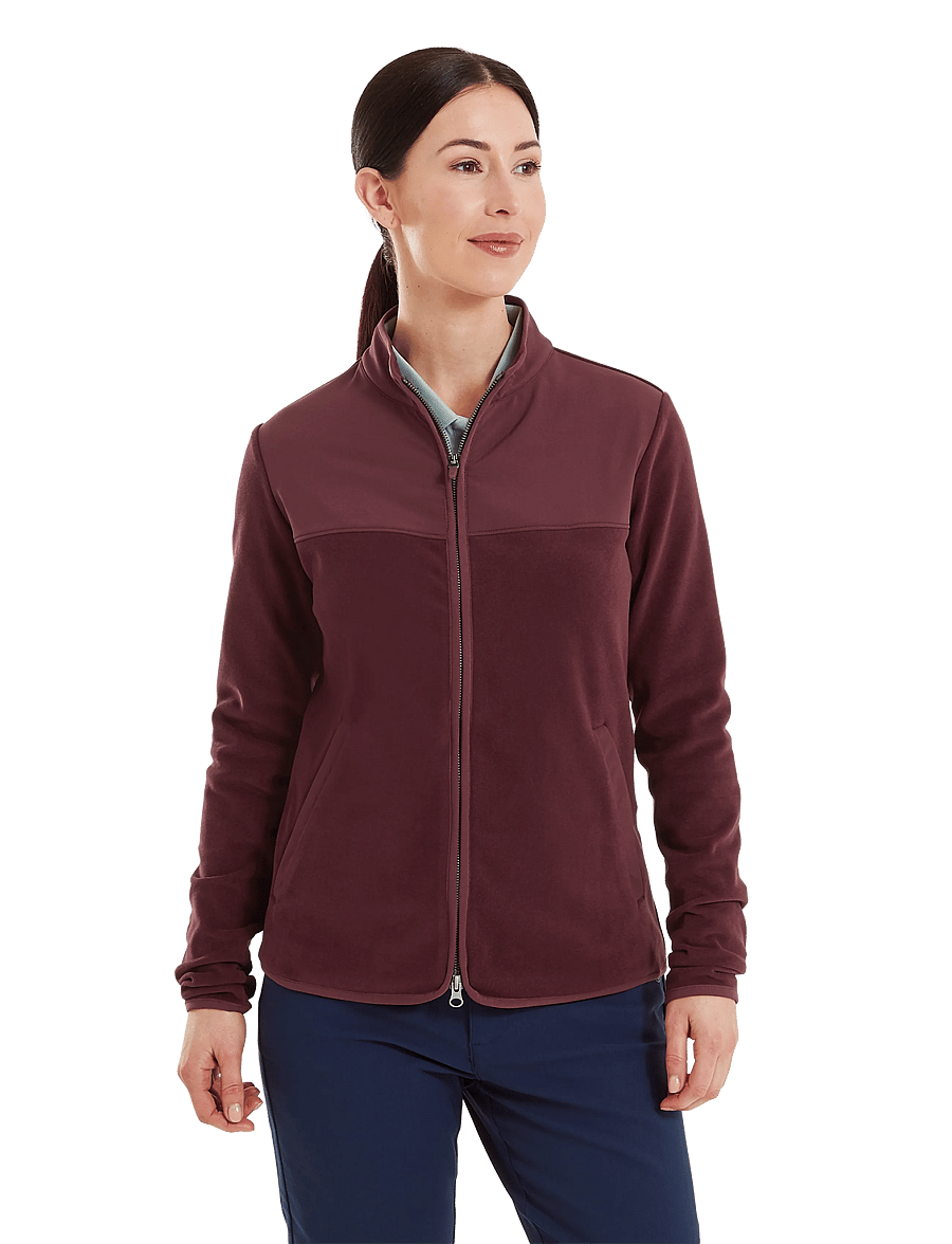 FootJoy - MicroFleece Full-Zip Midlayer - Överdelar - port - 0