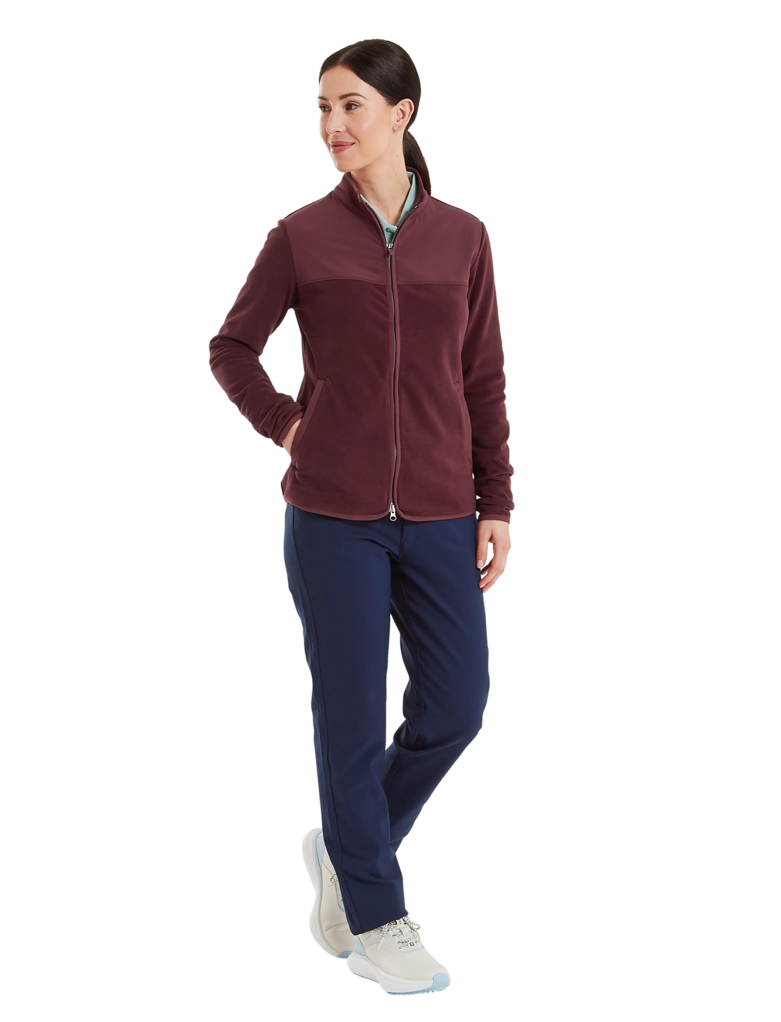 FootJoy - MicroFleece Full-Zip Midlayer - Överdelar - port - 4
