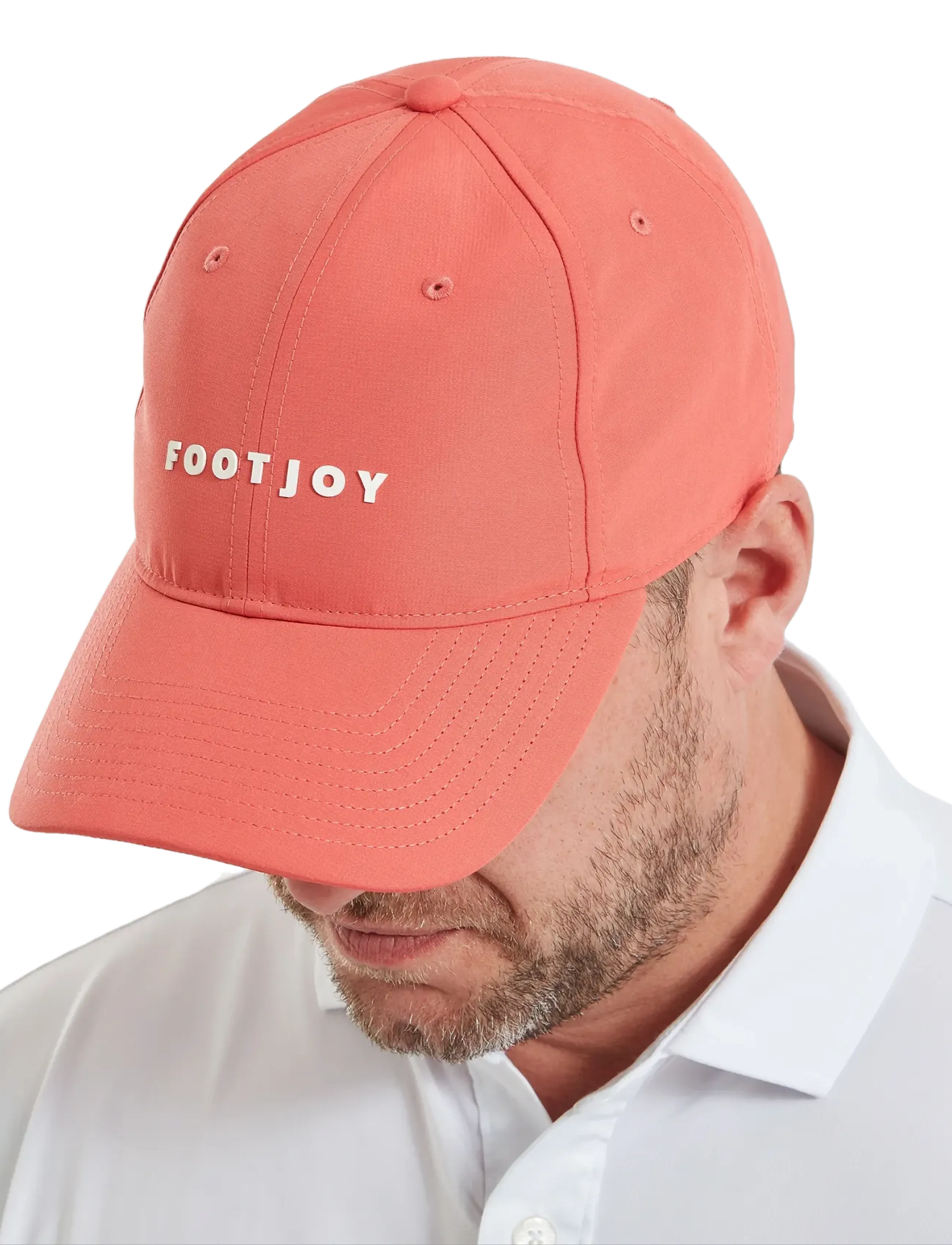 FootJoy Fj Wordmark Cap, One Size, Red, Sport Accessories > Sport Caps, Herre