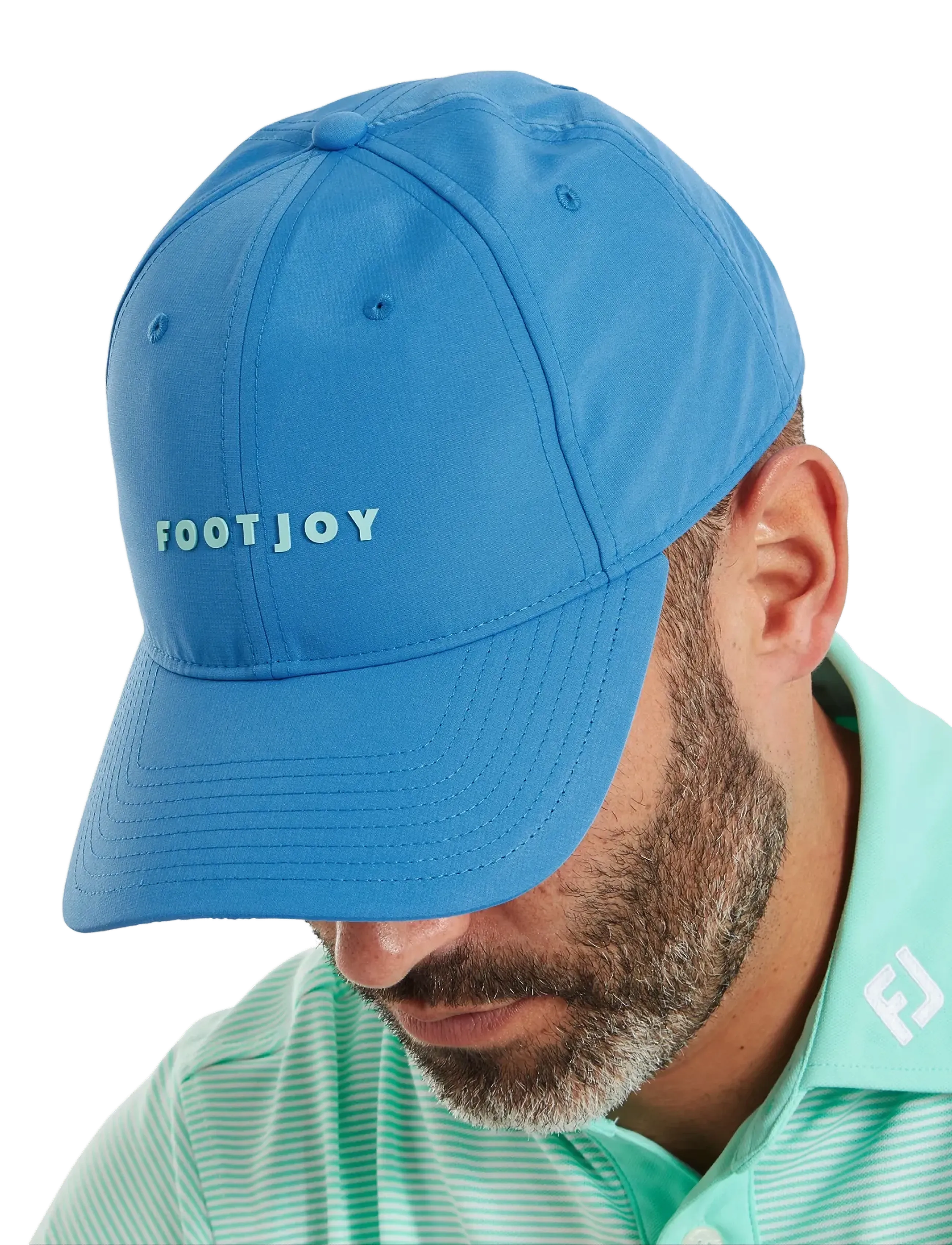 FootJoy Fj Wordmark Cap, One Size, Blue, Sport Accessories > Sport Caps, Herre