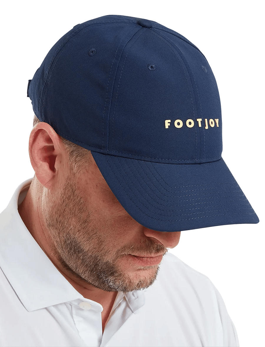 FootJoy - FJ WORDMARK CAP - kappen - navy with sunshine - 0