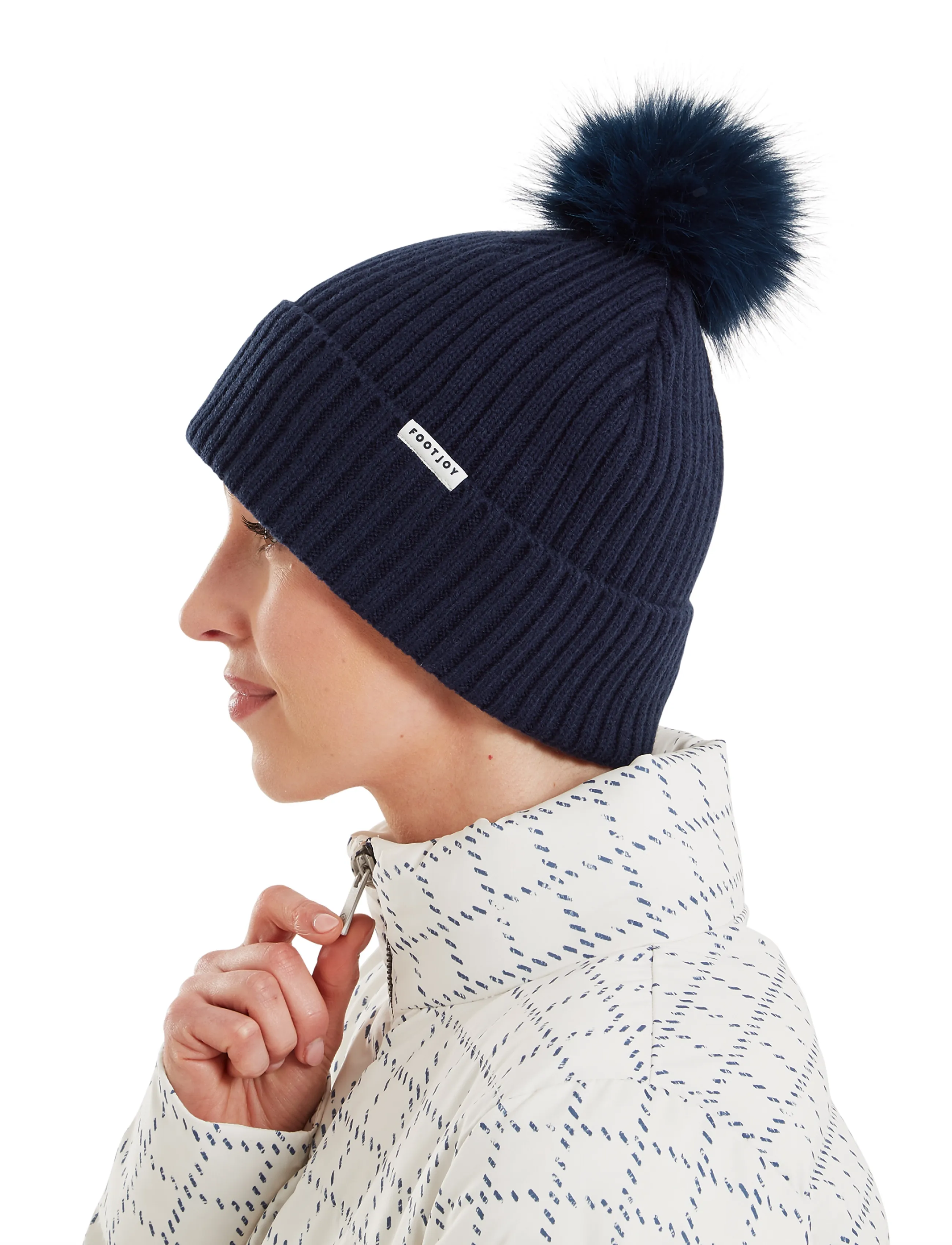 FootJoy - FJ WOMEN'S BOBBLE HAT - beanies - navy - 3