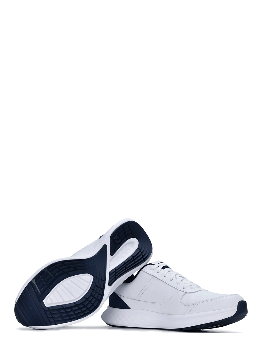 FootJoy - FJ HAMPTON - golfschuhe - white/navy - 5