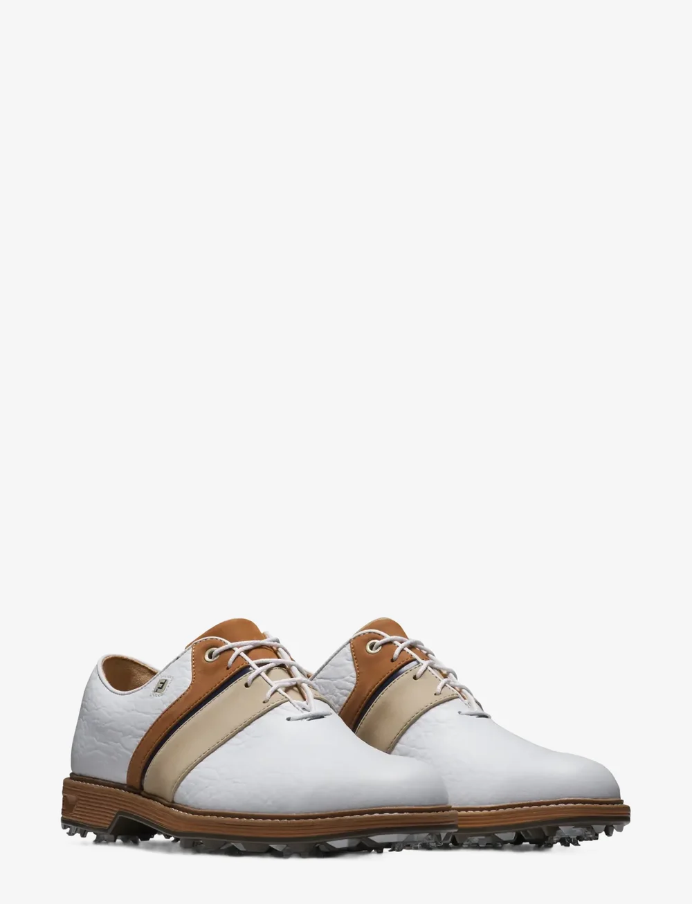 FootJoy Premiere Series Packard LX Golf Shoes - White/Blue/Brown FootJoy Premiere Series Packard LX Golf Shoes - White/Blue/Brown