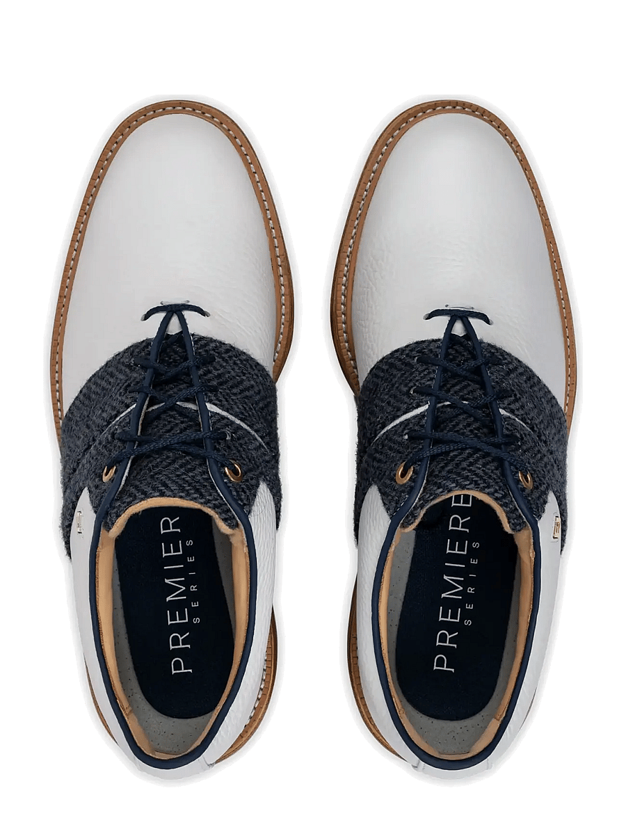FootJoy - PREMIERE SERIES - HARRIS TWEED - golfschuhe - white/navy - 4