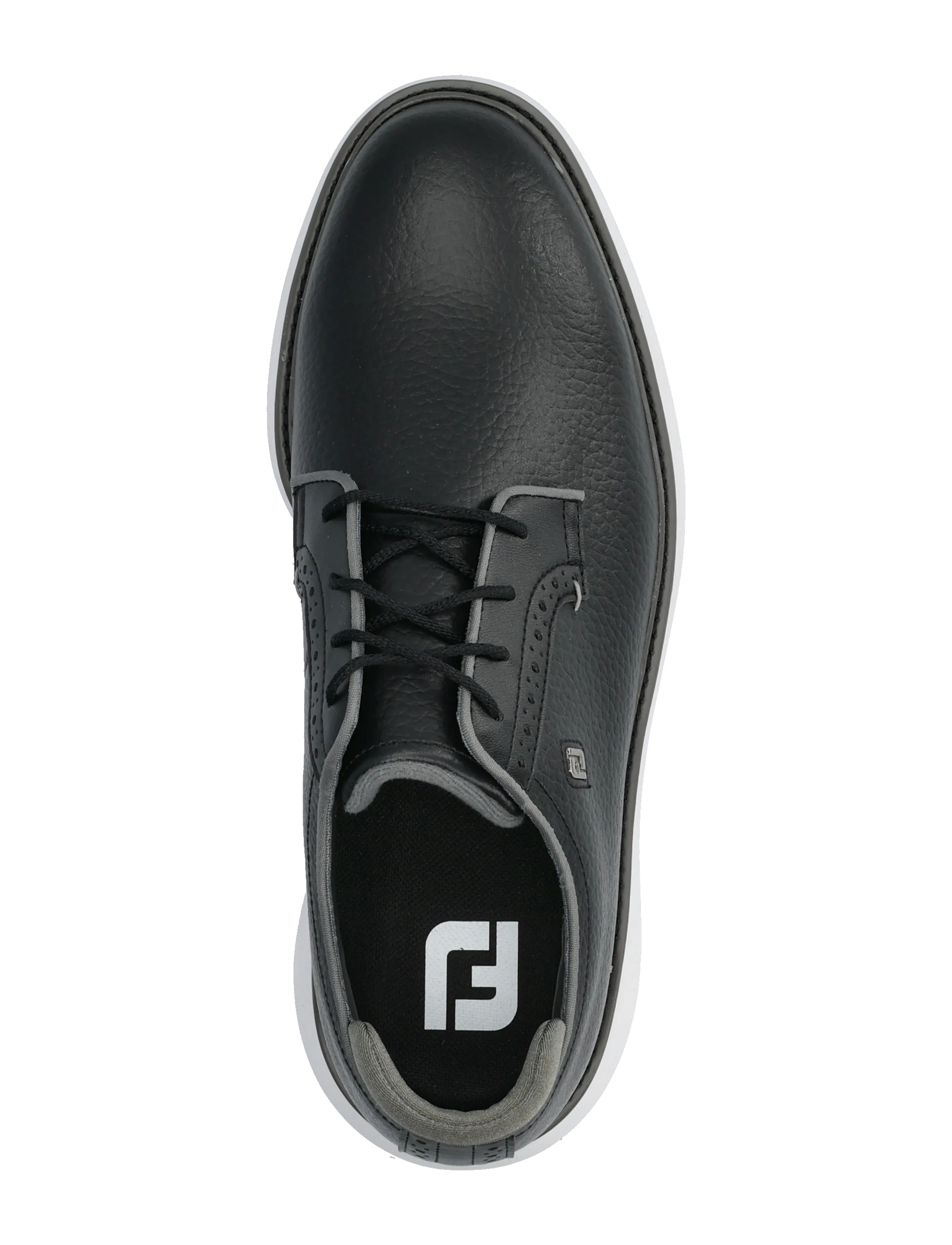 FootJoy - FJ TRADITIONS SPIKELESS - golfskor - black/grey/white - 3