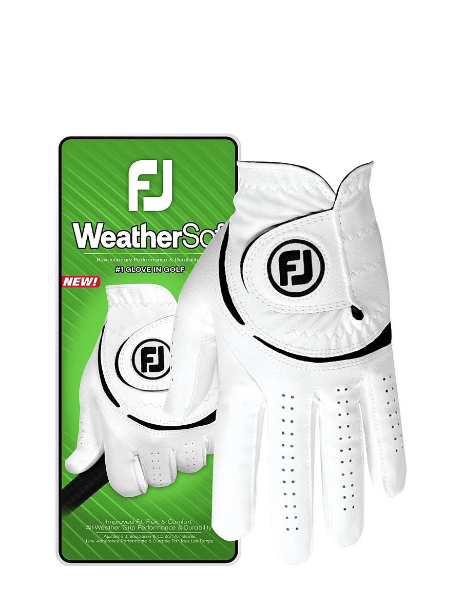 FootJoy - WeatherSof - golfhandskar - white - 0
