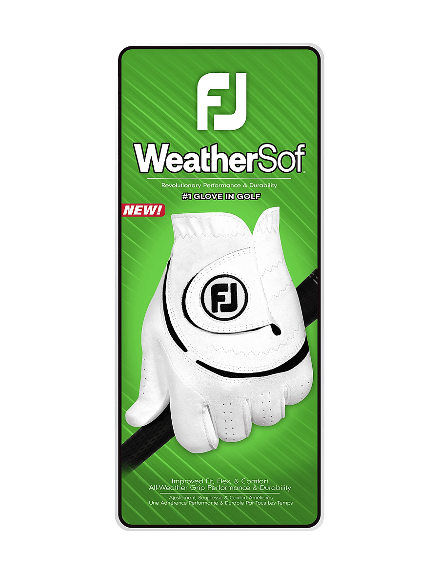 FootJoy - WeatherSof - golfhandskar - white - 2